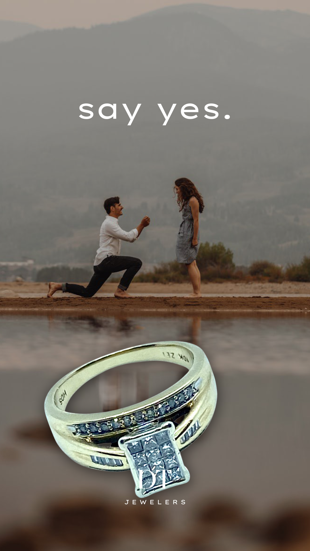 2 carats diamonds ring solid gold 10k - diamonds clubs llc