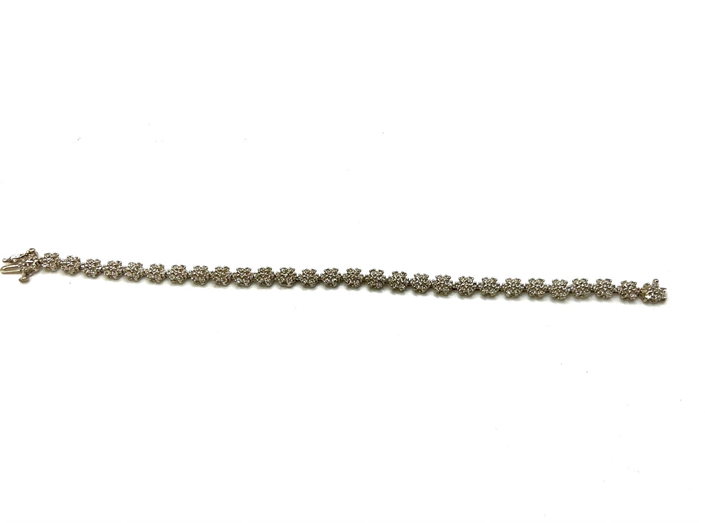 Natural Diamonds bracelet gold 10k - diamonds clubs llc