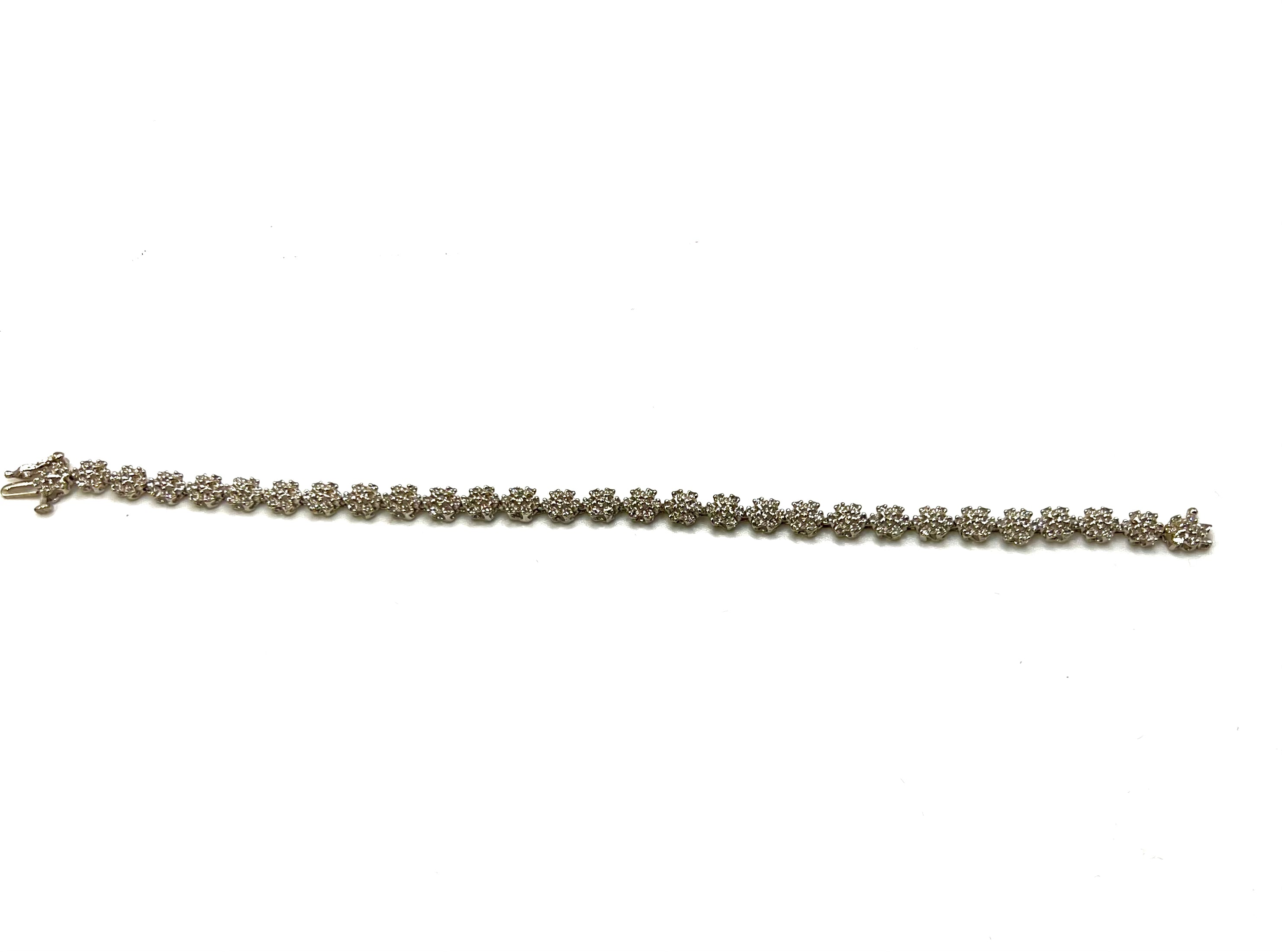 Natural Diamonds bracelet gold 10k - diamonds clubs llc