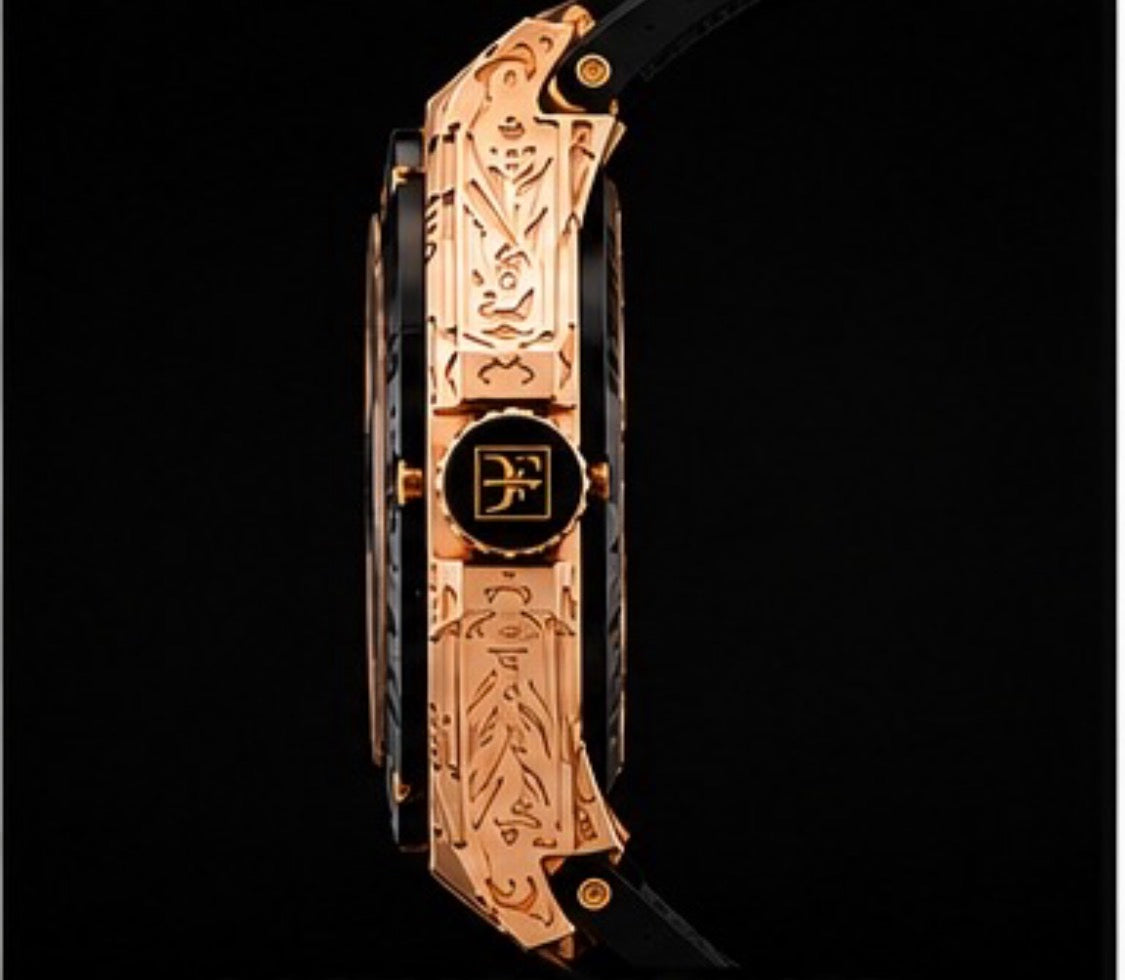Franck Dubarry Fileteado GMT REV-05-01 18K Rose Gold 43mm Automatic Swiss Watch