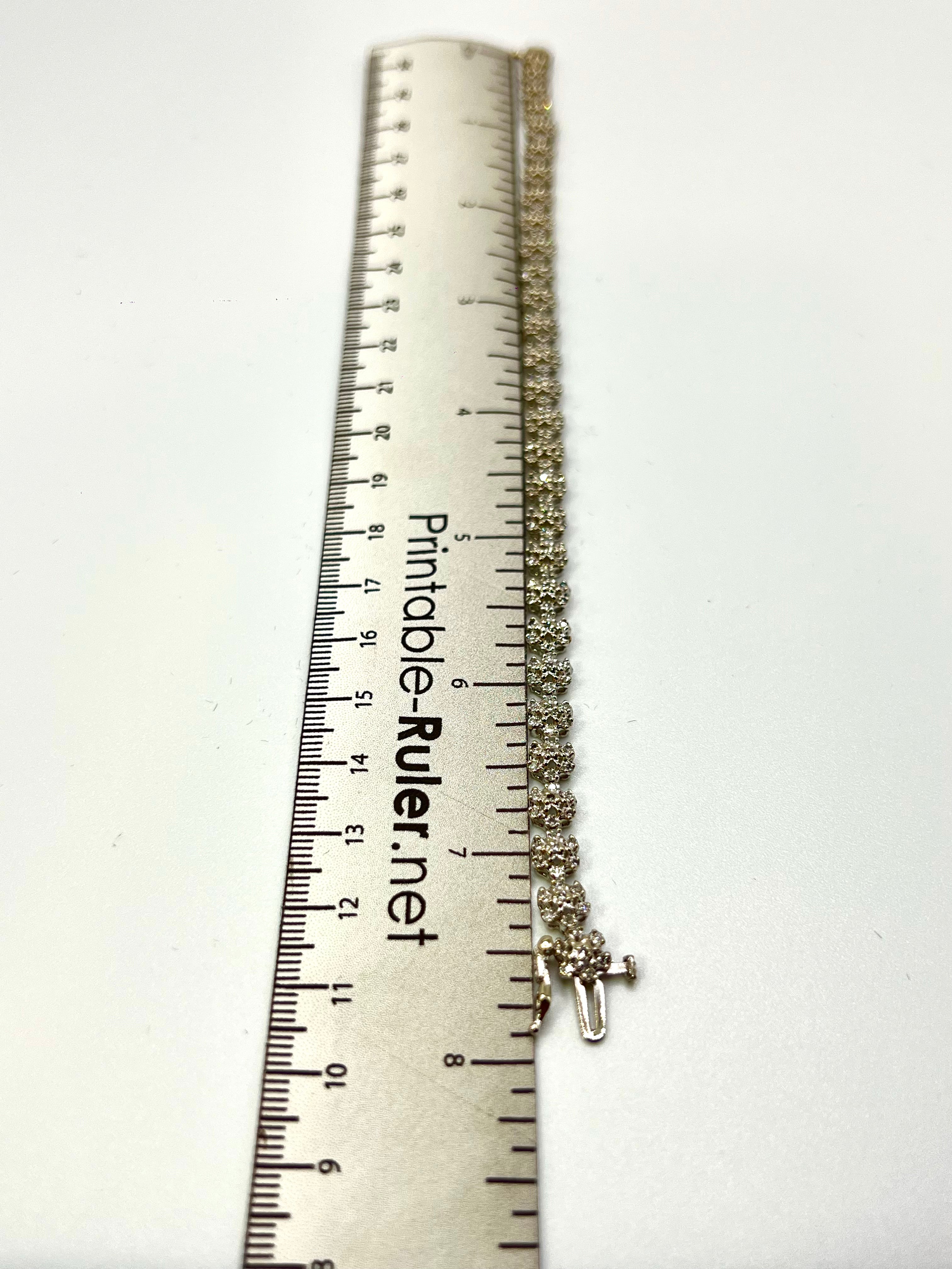 Natural Diamonds bracelet gold 10k - diamonds clubs llc