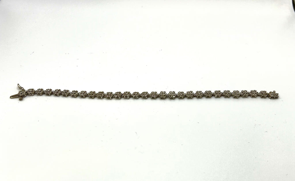 Natural Diamonds bracelet gold 10k - diamonds clubs llc