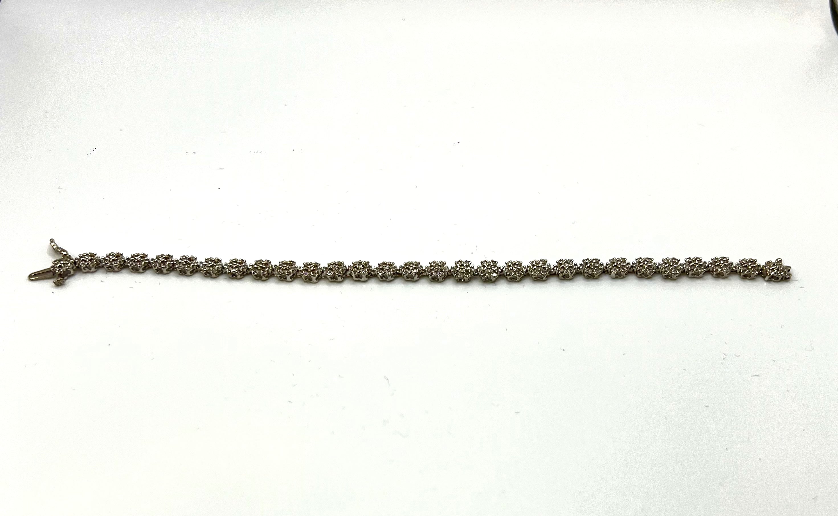 Natural Diamonds bracelet gold 10k - diamonds clubs llc