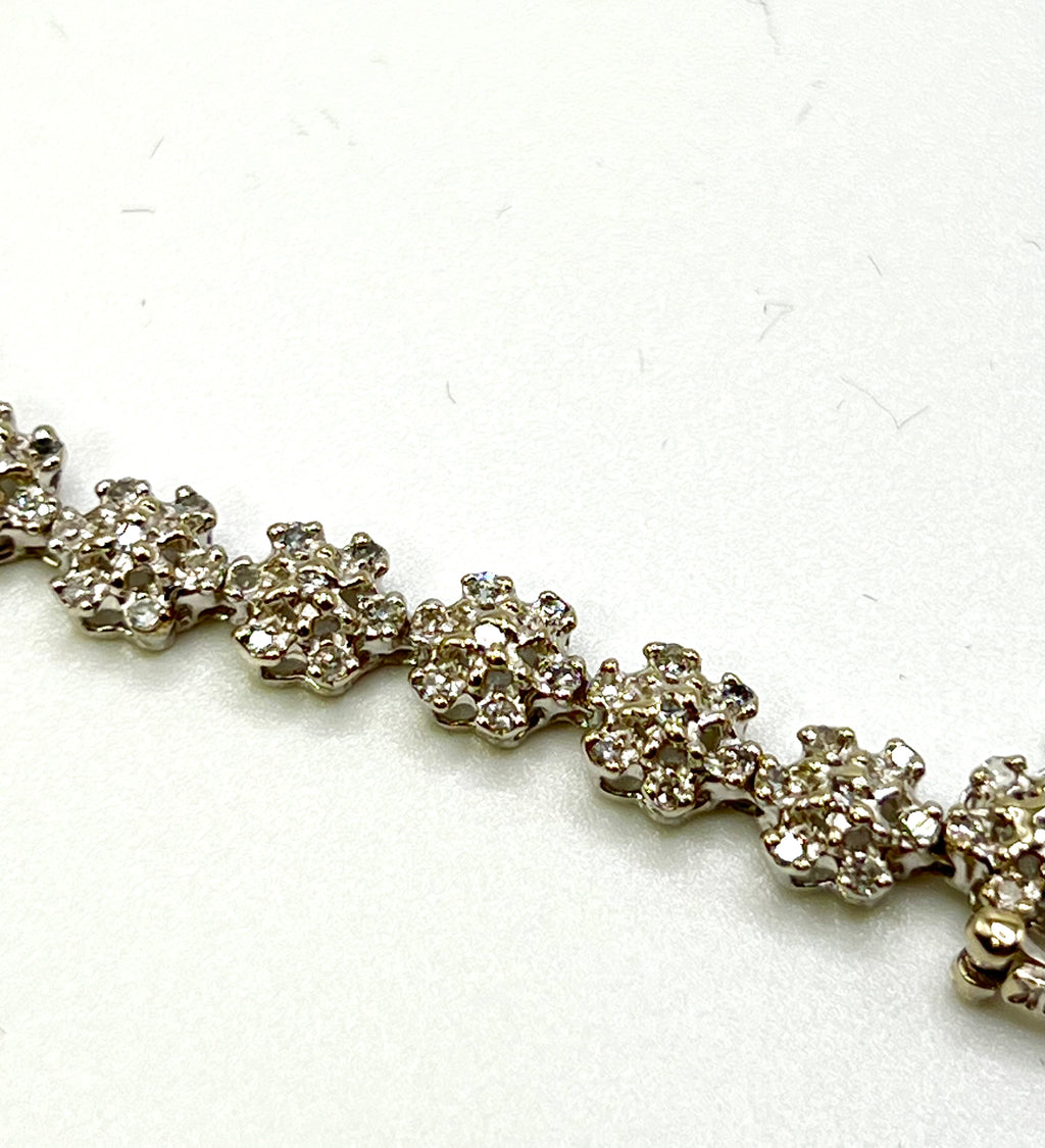 Natural Diamonds bracelet gold 10k - diamonds clubs llc