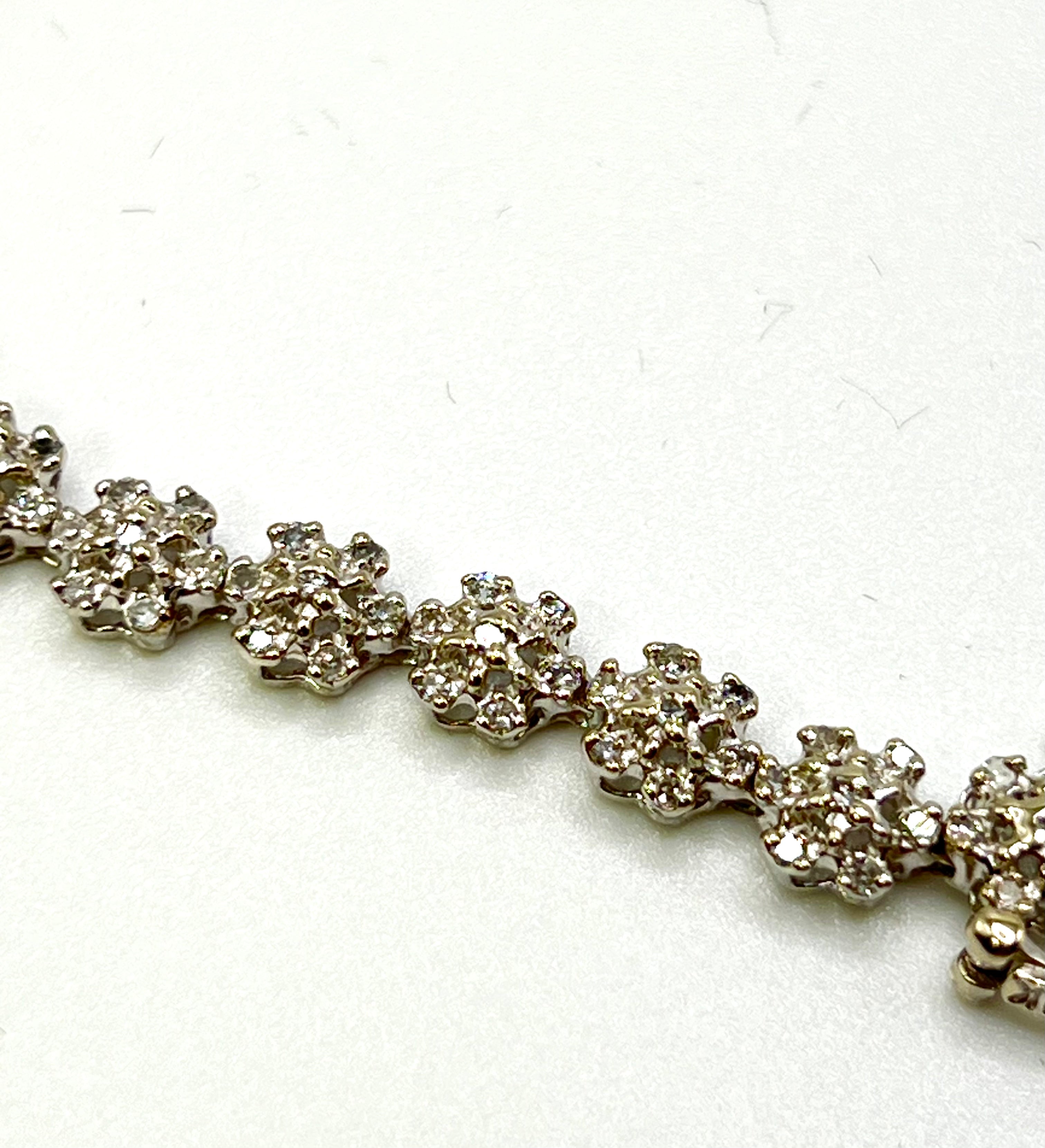 Natural Diamonds bracelet gold 10k - diamonds clubs llc