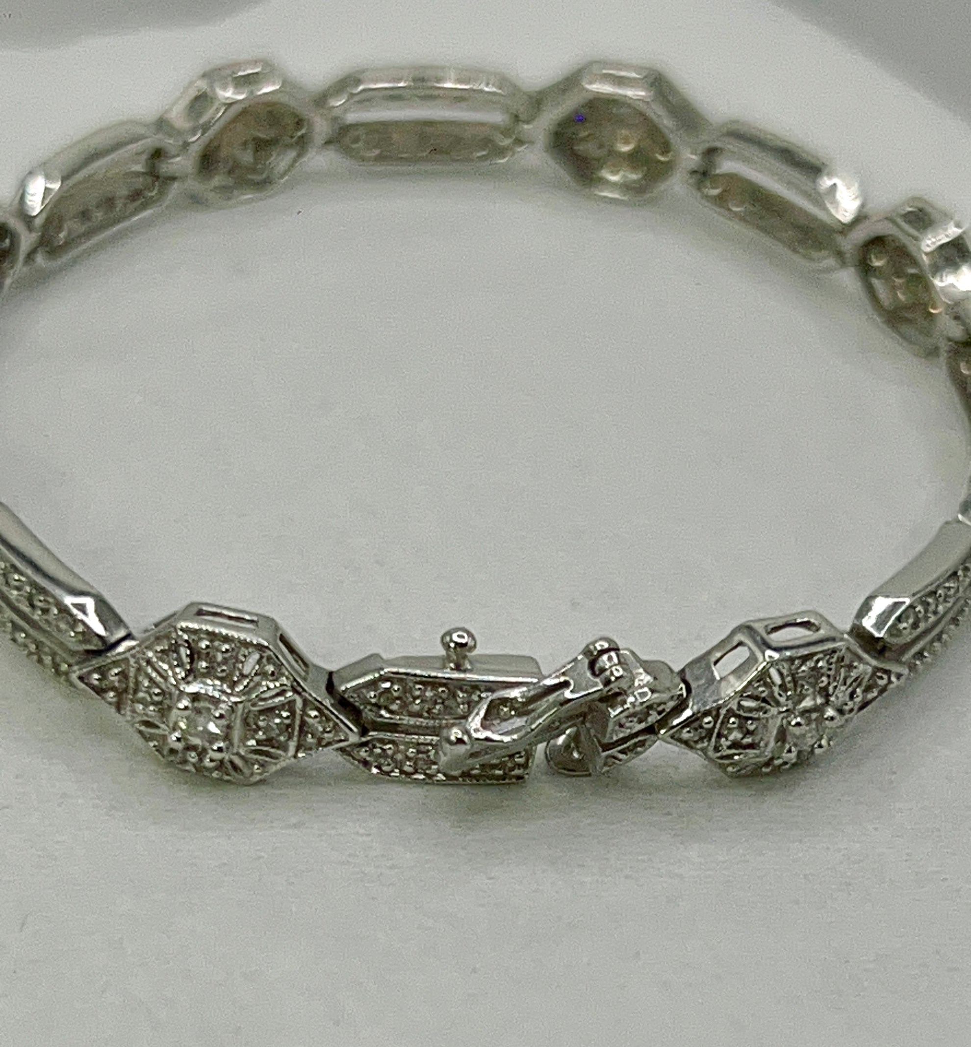 Natural diamonds 3.5 carat bracelet white gold 10k $5950 - diamonds clubs llc
