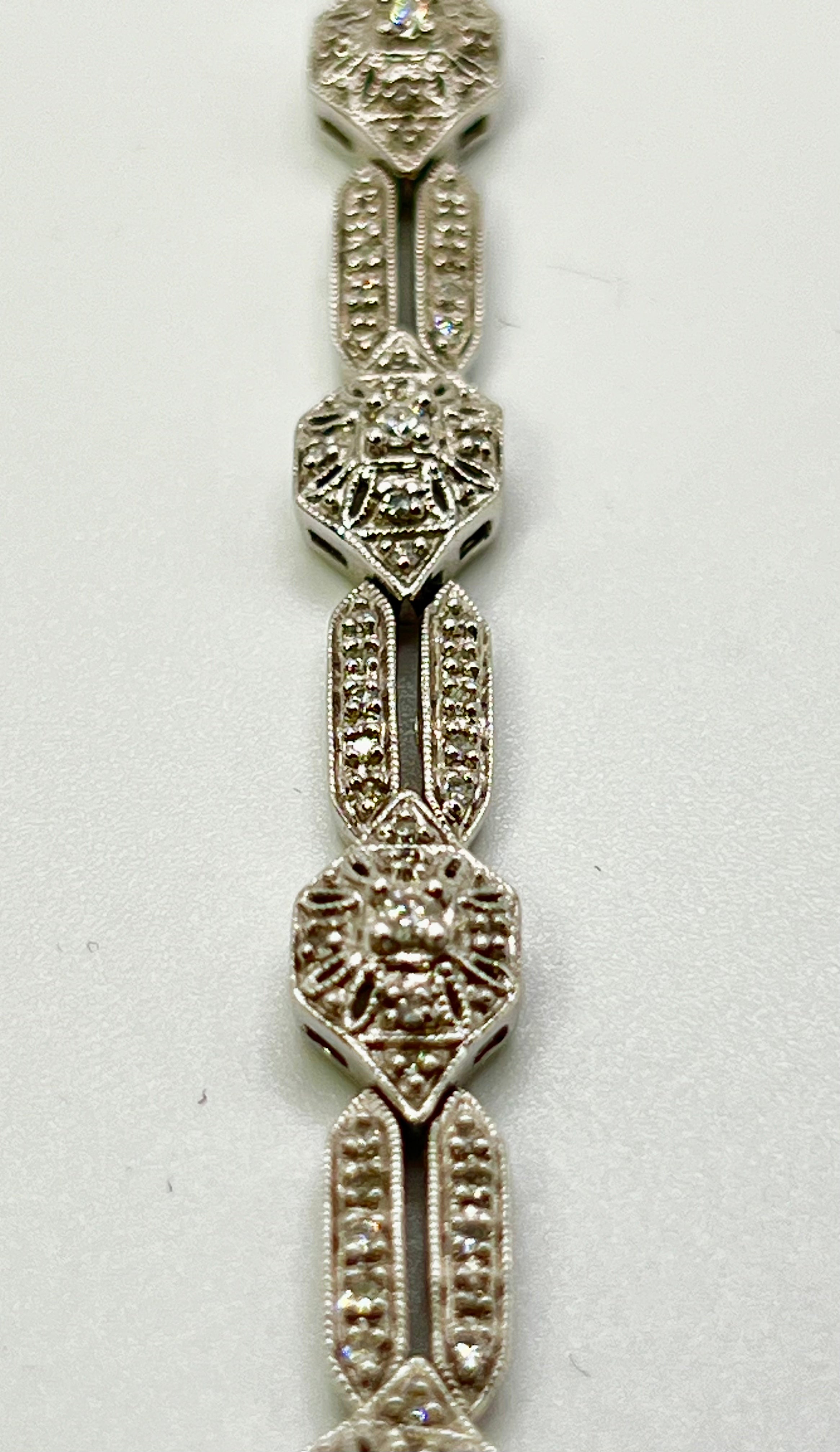 Natural diamonds 3.5 carat bracelet white gold 10k $5950 - diamonds clubs llc