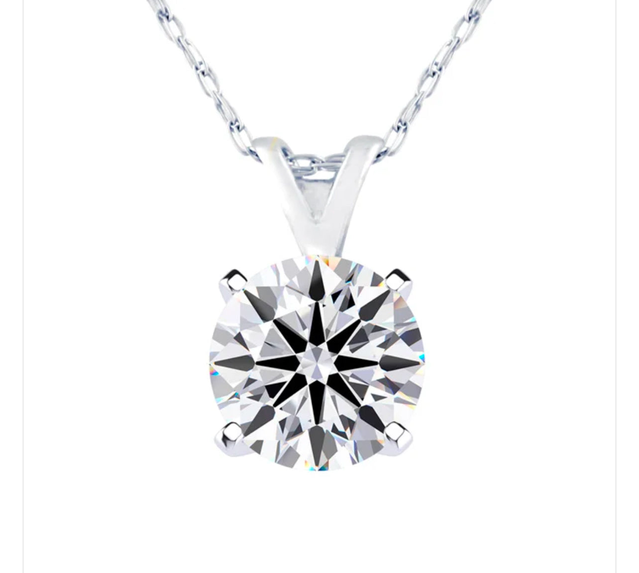 2 carat diamond pendent - diamonds clubs llc