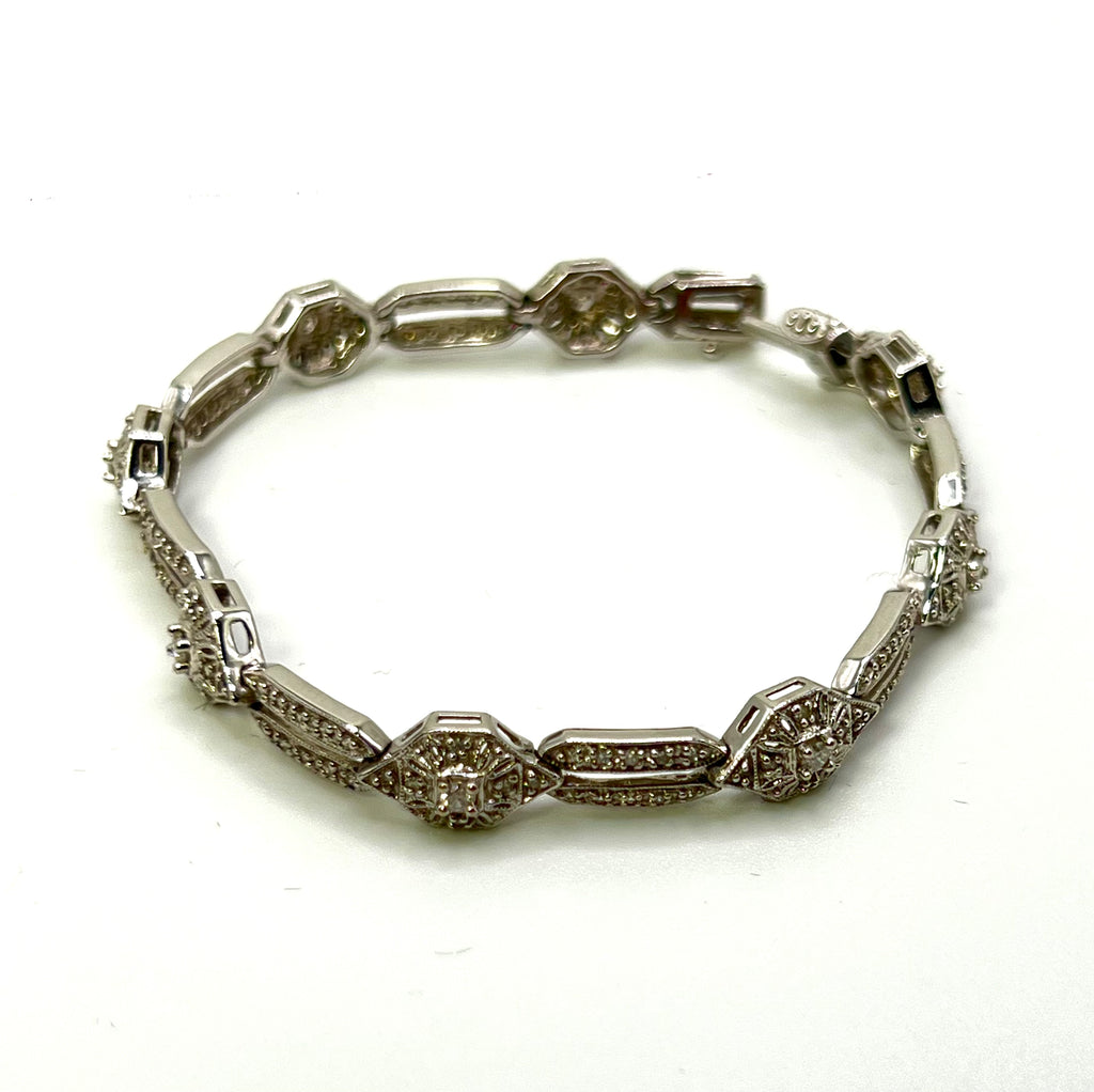 Natural diamonds 3.5 carat bracelet white gold 10k $5950 - diamonds clubs llc