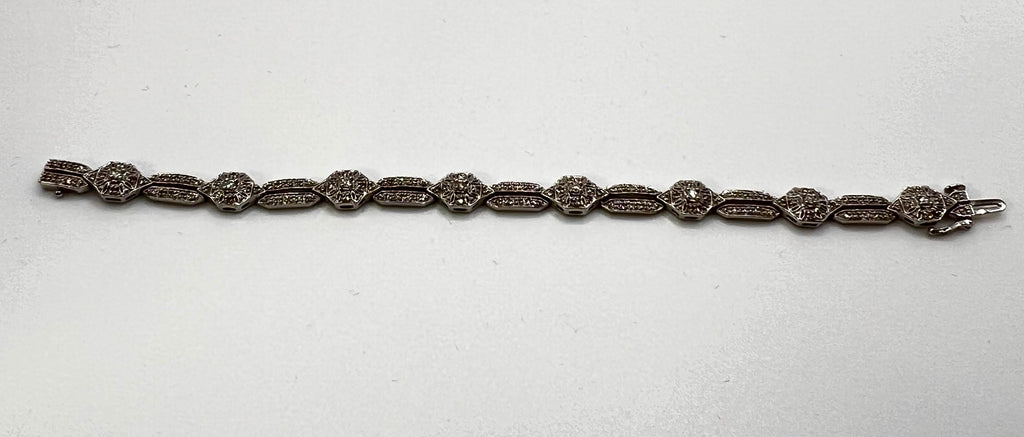 Natural diamonds 3.5 carat bracelet white gold 10k $5950 - diamonds clubs llc
