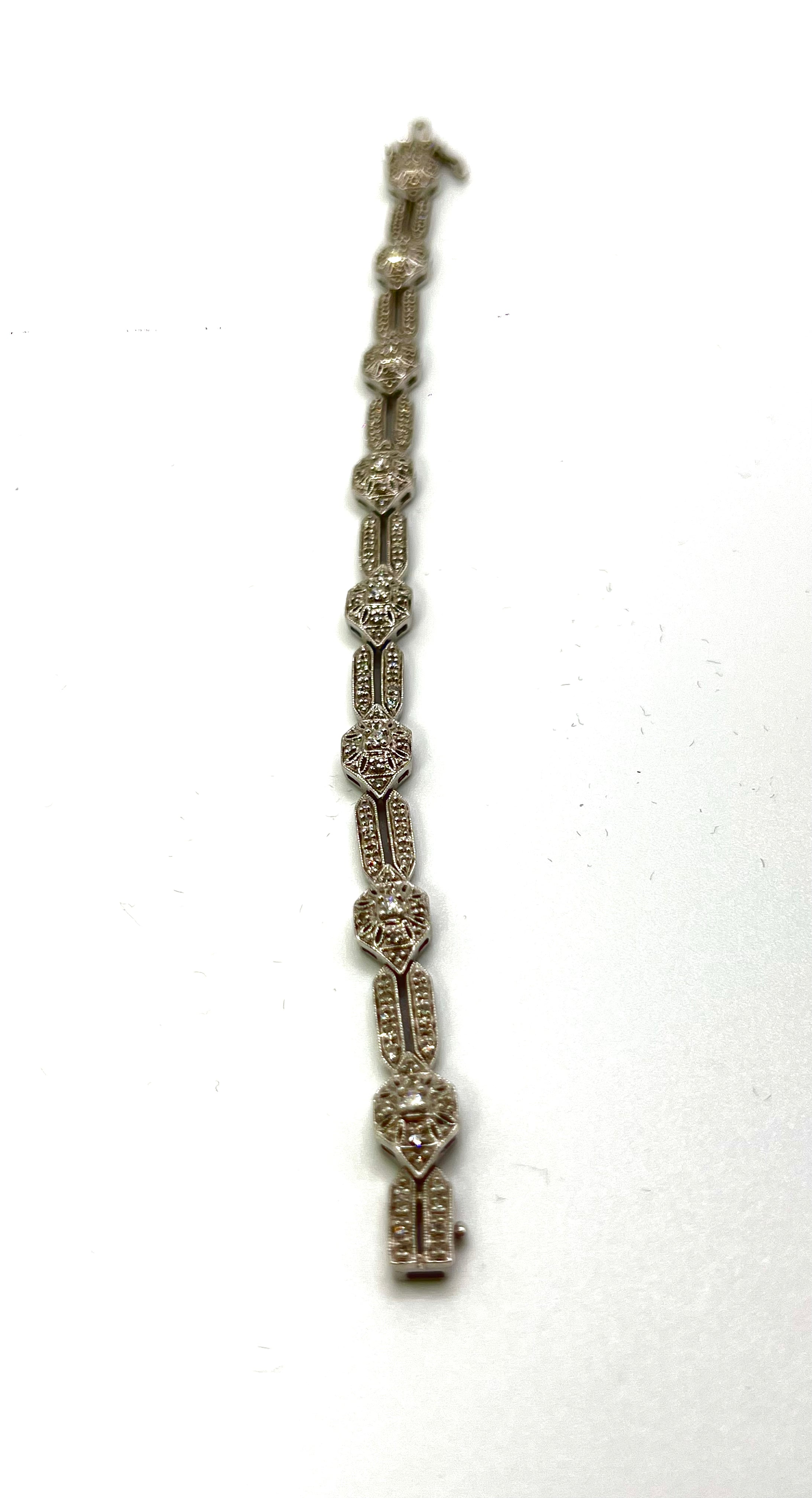 Natural diamonds 3.5 carat bracelet white gold 10k $5950 - diamonds clubs llc