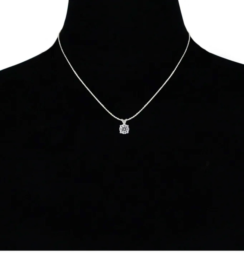 2 carat diamond pendent - diamonds clubs llc