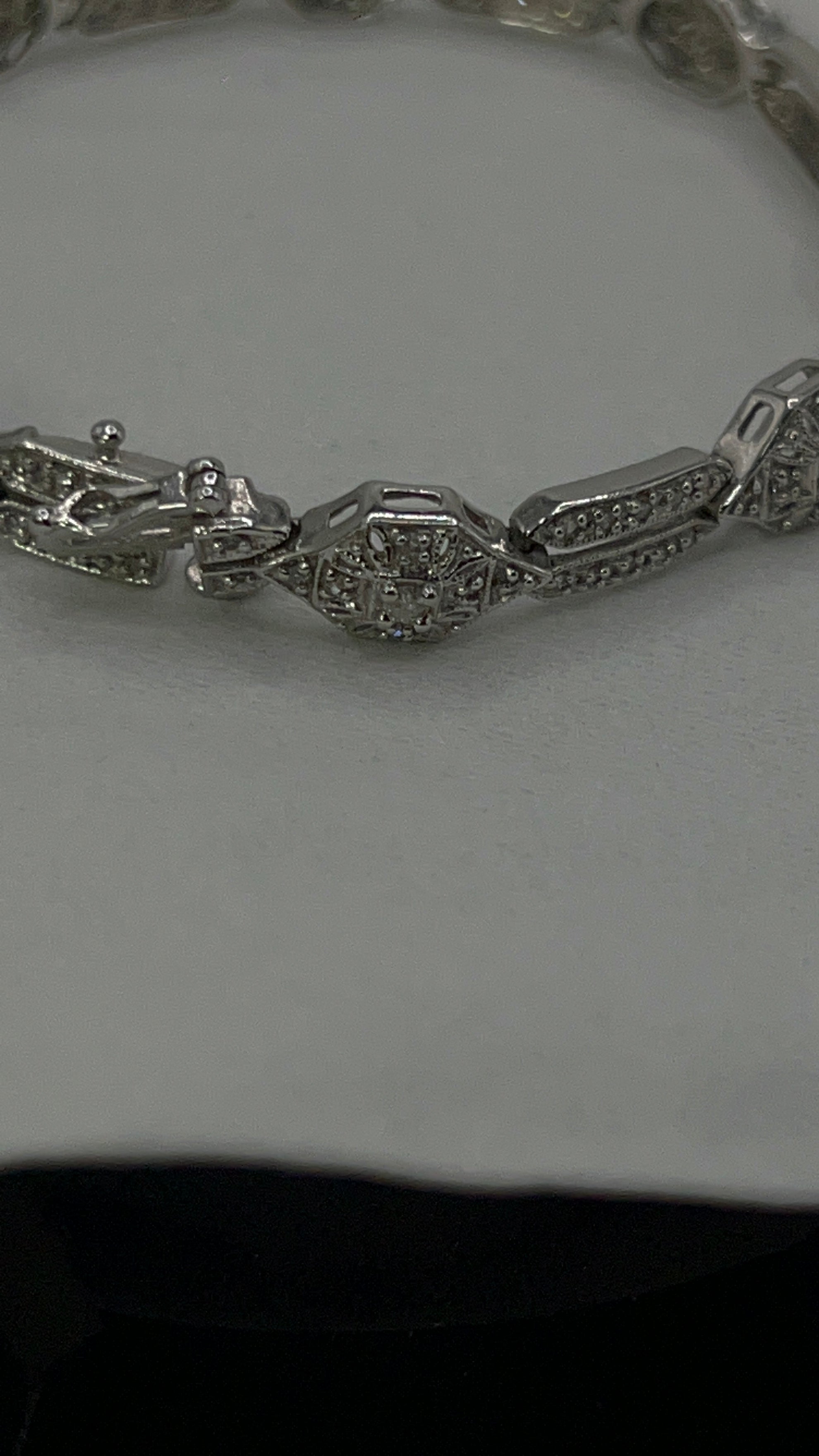 Natural diamonds 3.5 carat bracelet white gold 10k $5950 - diamonds clubs llc