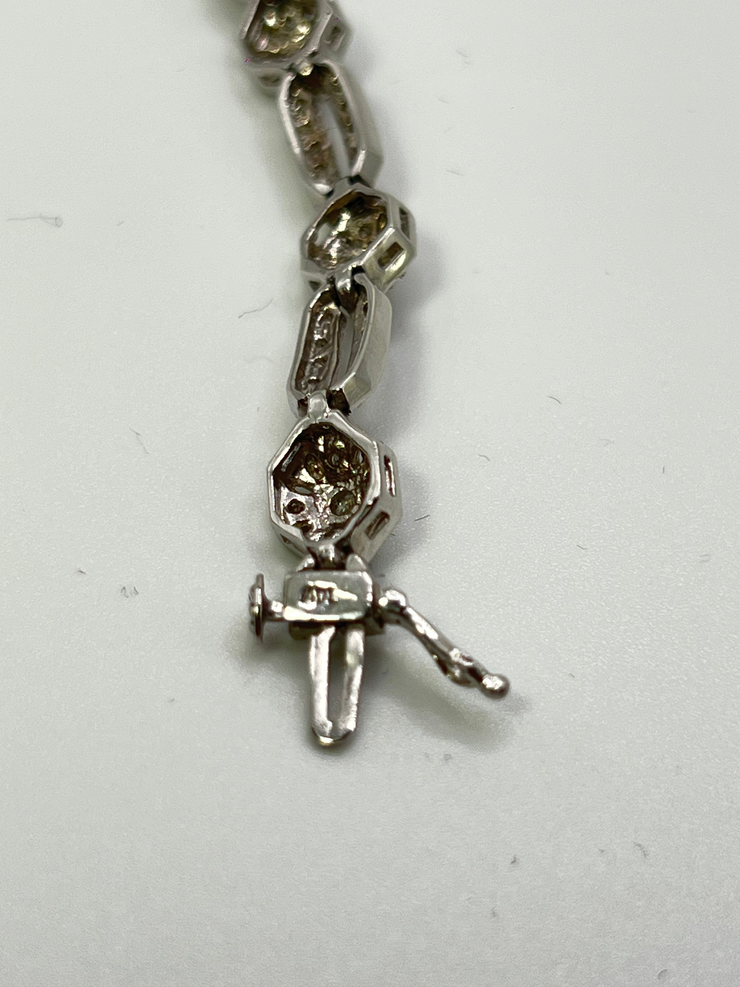 Natural diamonds 3.5 carat bracelet white gold 10k $5950 - diamonds clubs llc