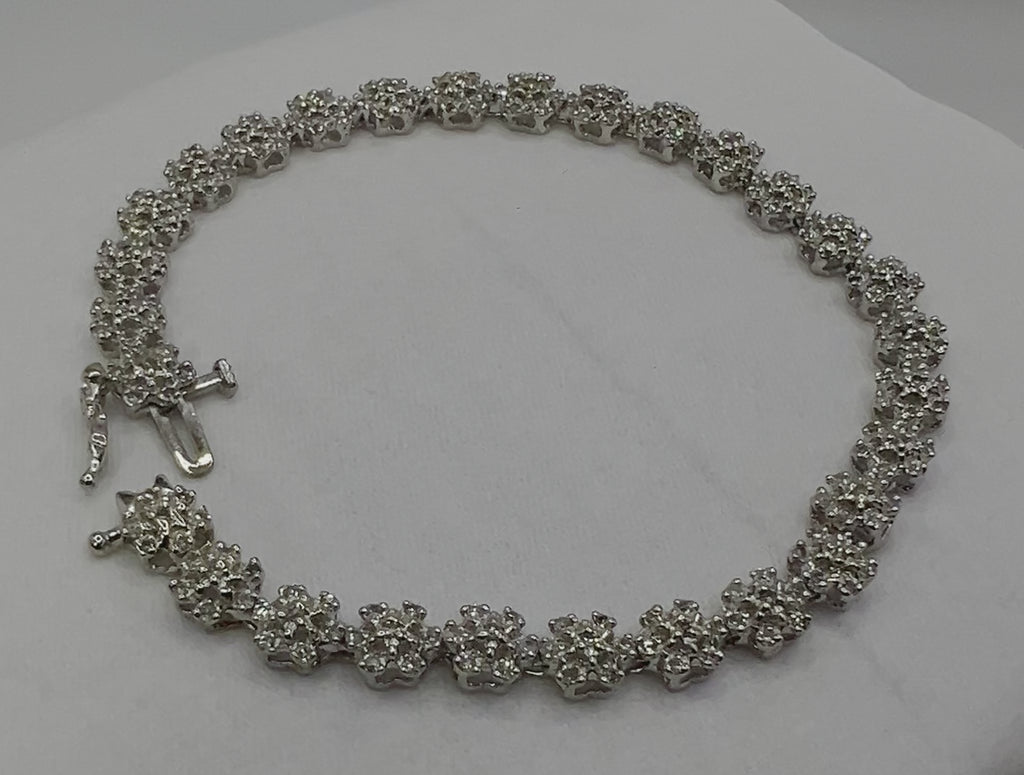 Natural Diamonds bracelet gold 10k