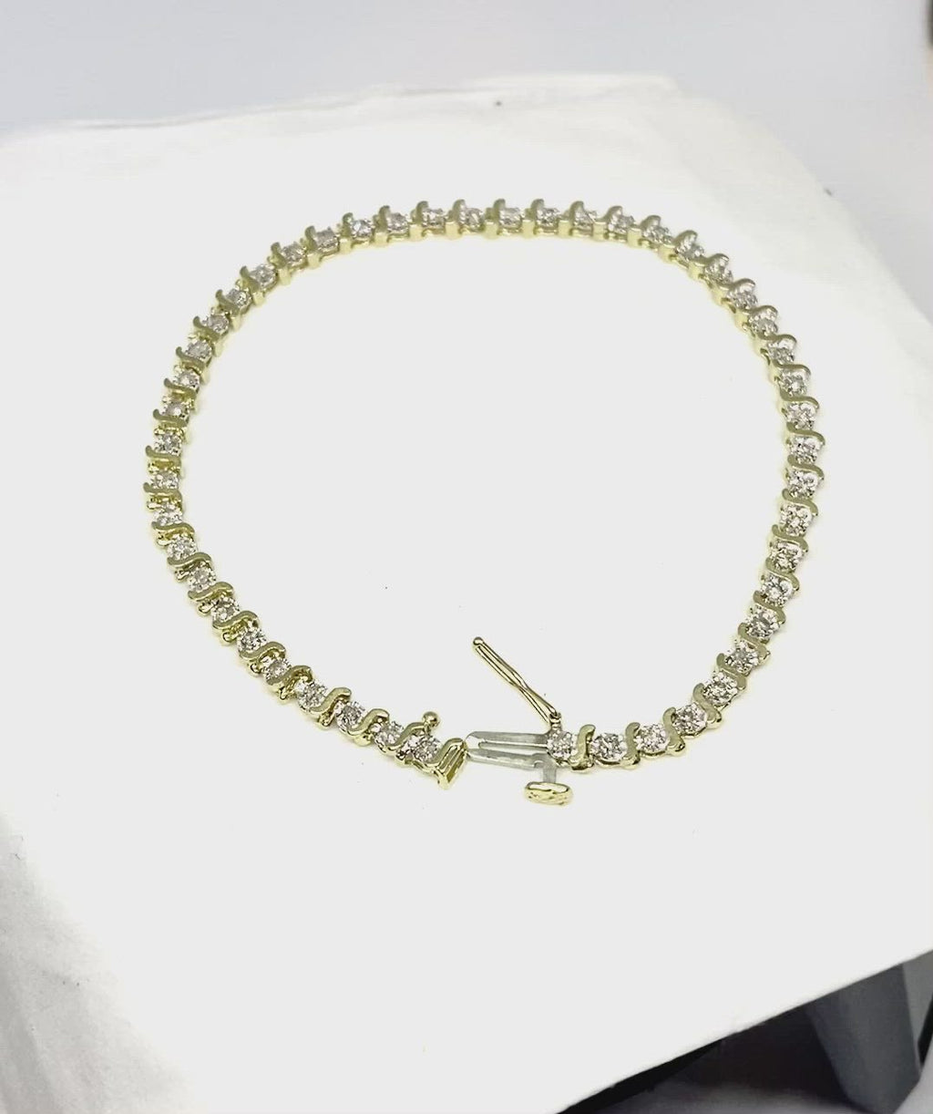 Diamond tennis bracelet 2 carat diamond