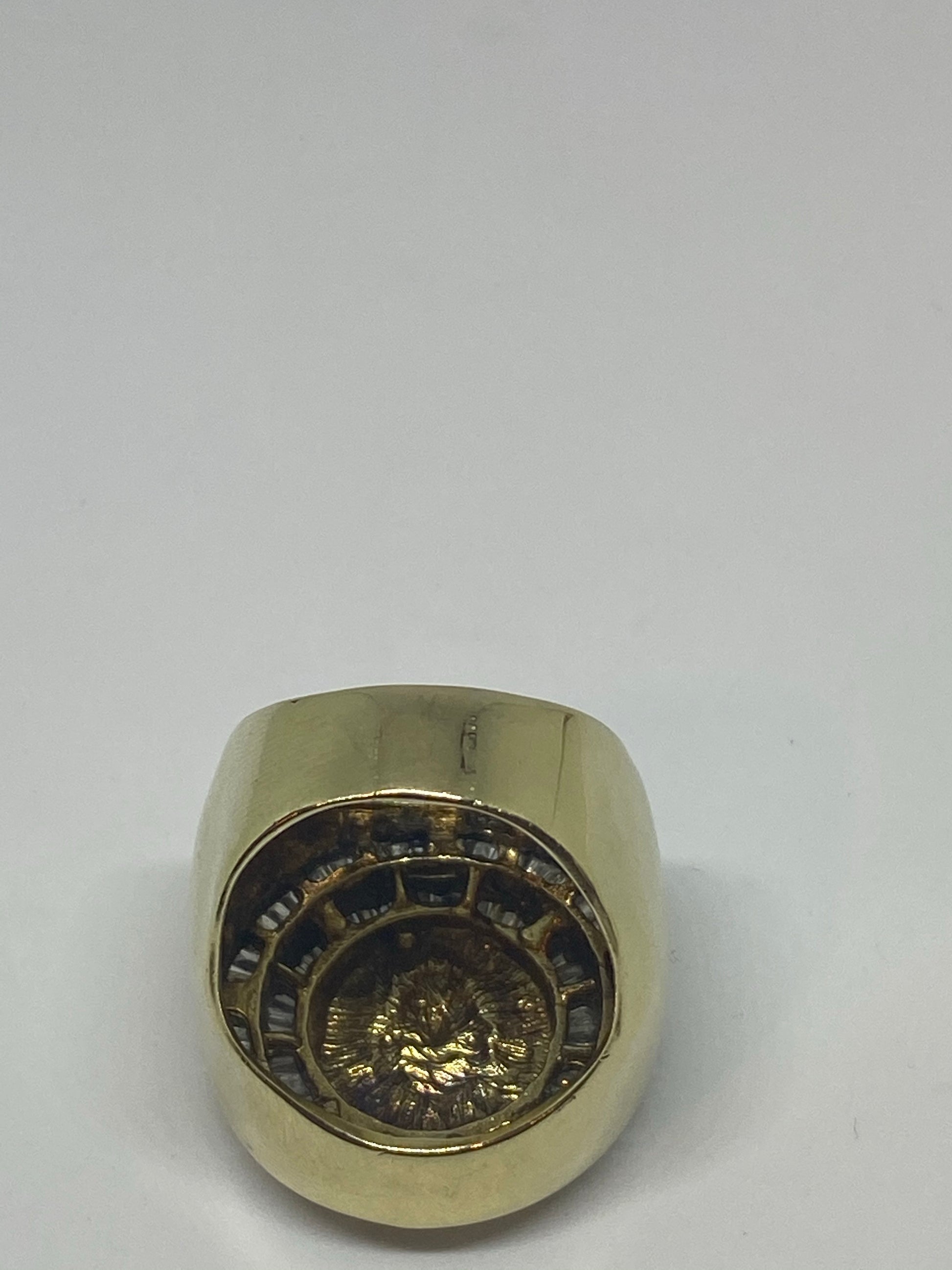 Real diamonds men ring solid gold 10k - diamonds clubs llc