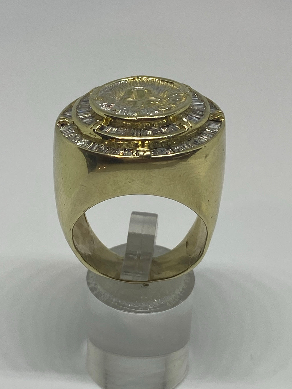 Real diamonds men ring solid gold 10k - diamonds clubs llc