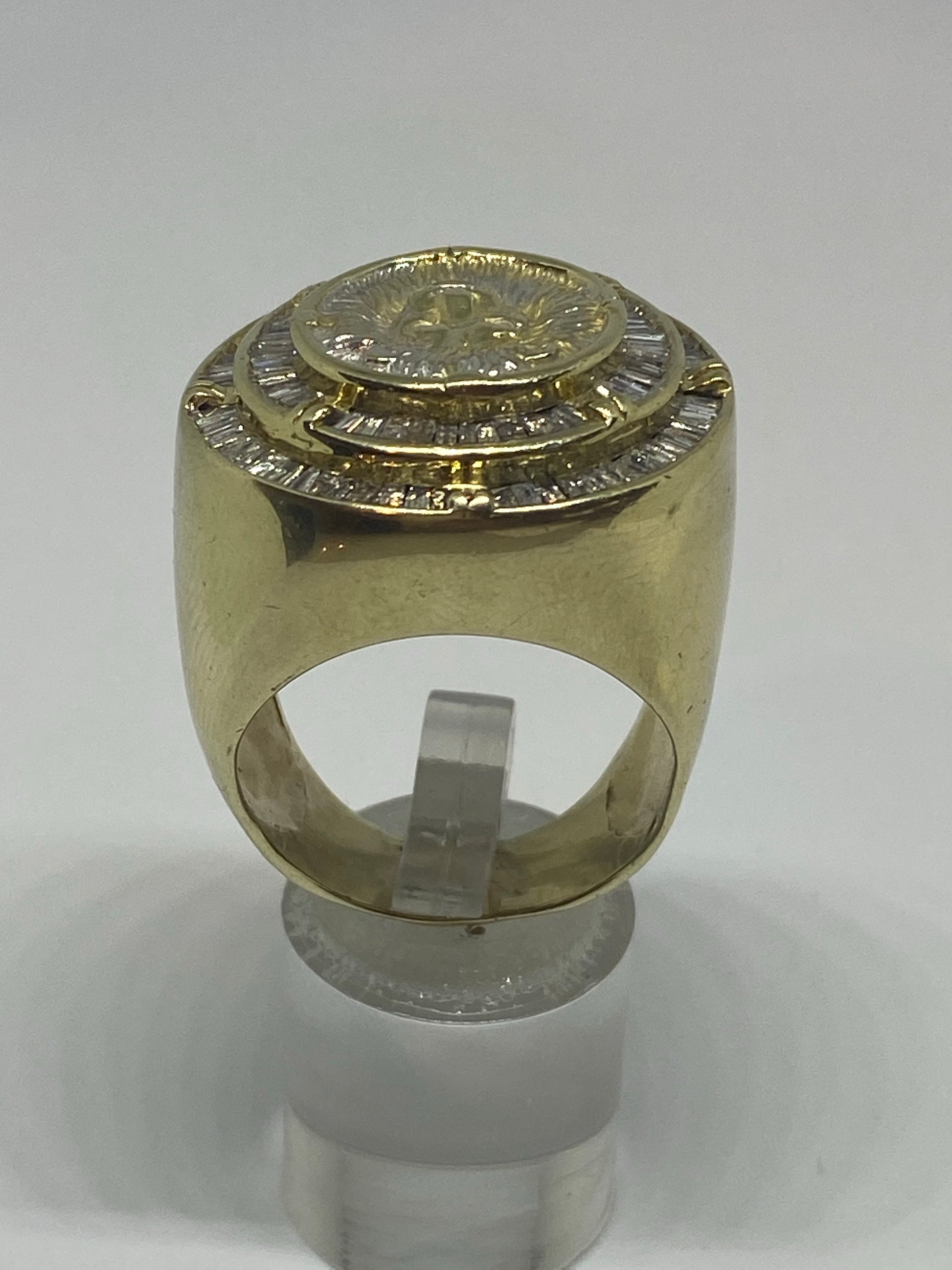 Real diamonds men ring solid gold 10k - diamonds clubs llc