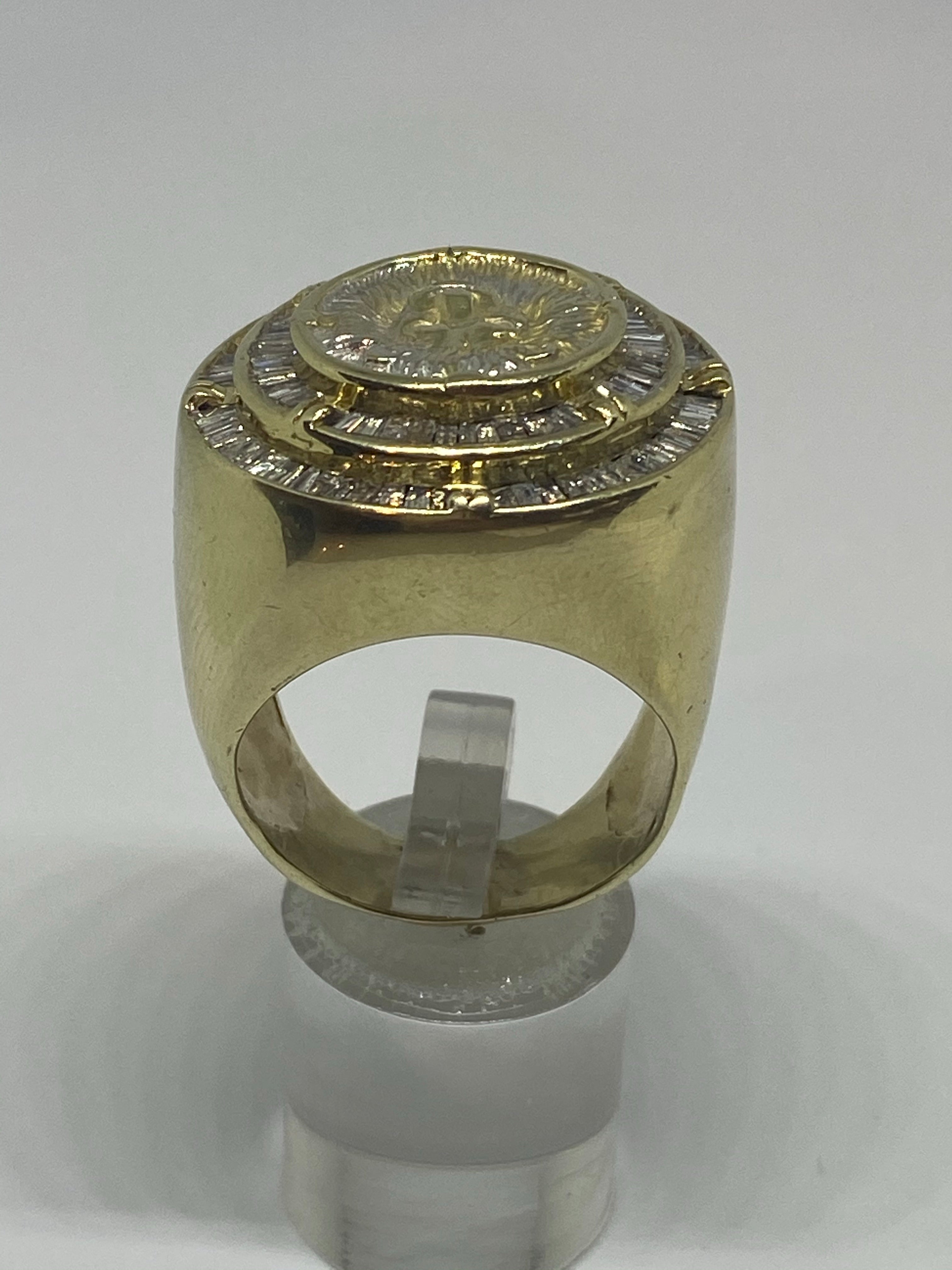 Real diamonds men ring solid gold 10k - diamonds clubs llc
