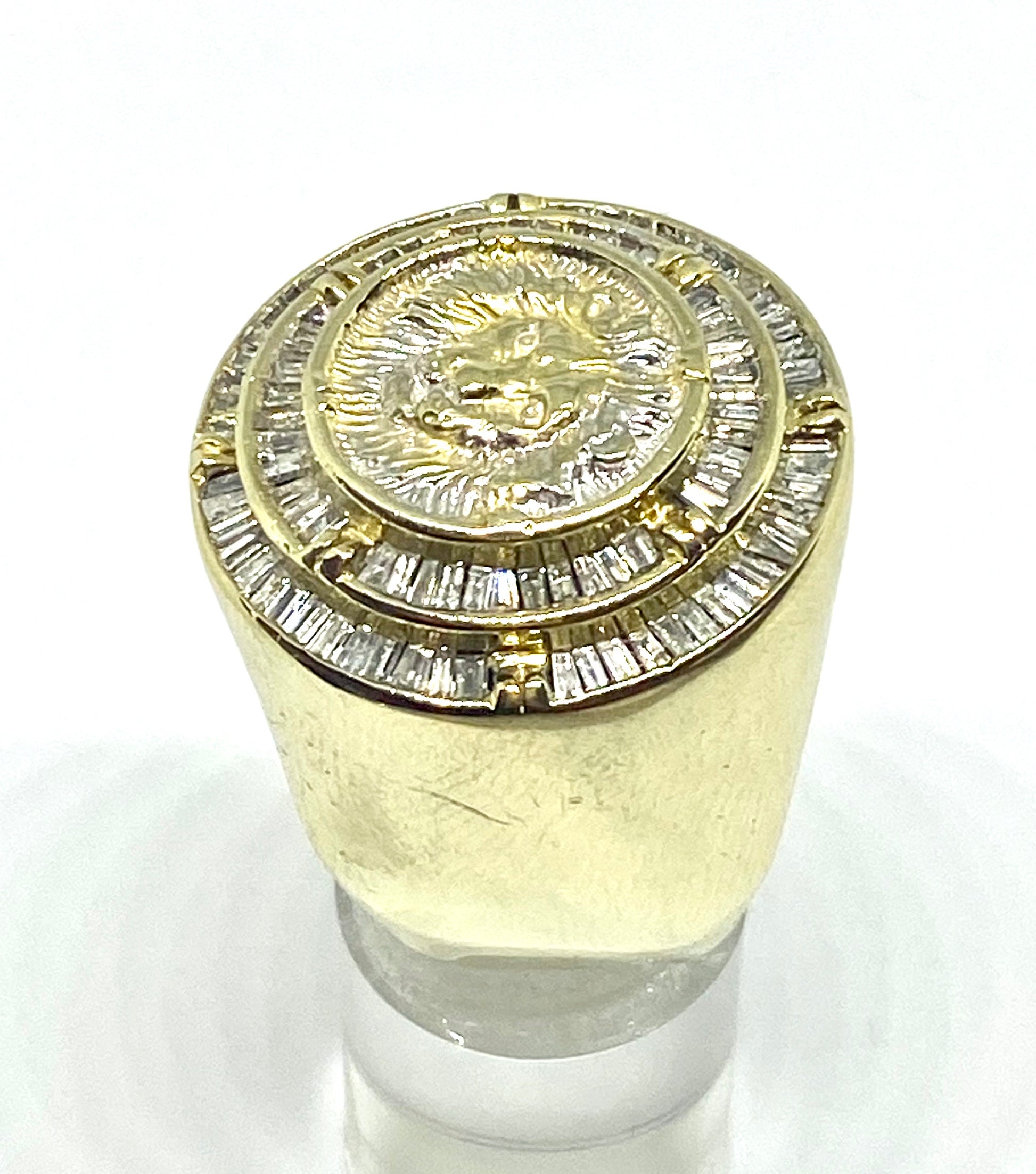 Real diamonds men ring solid gold 10k - diamonds clubs llc