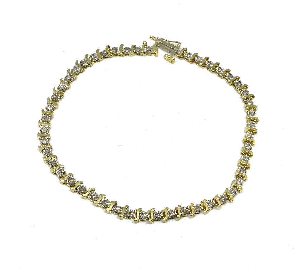 Diamond tennis bracelet 2 carat diamond - diamonds clubs llc