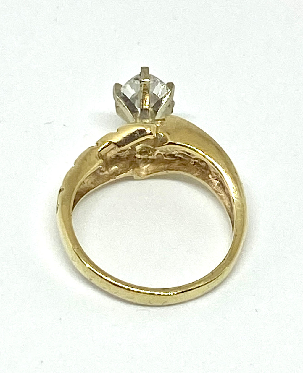 1.04 carat Marquise Diamond center solid gold 10k - diamonds clubs llc