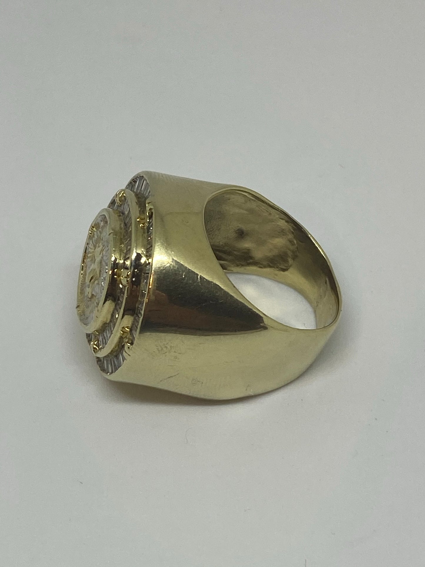 Real diamonds men ring solid gold 10k - diamonds clubs llc
