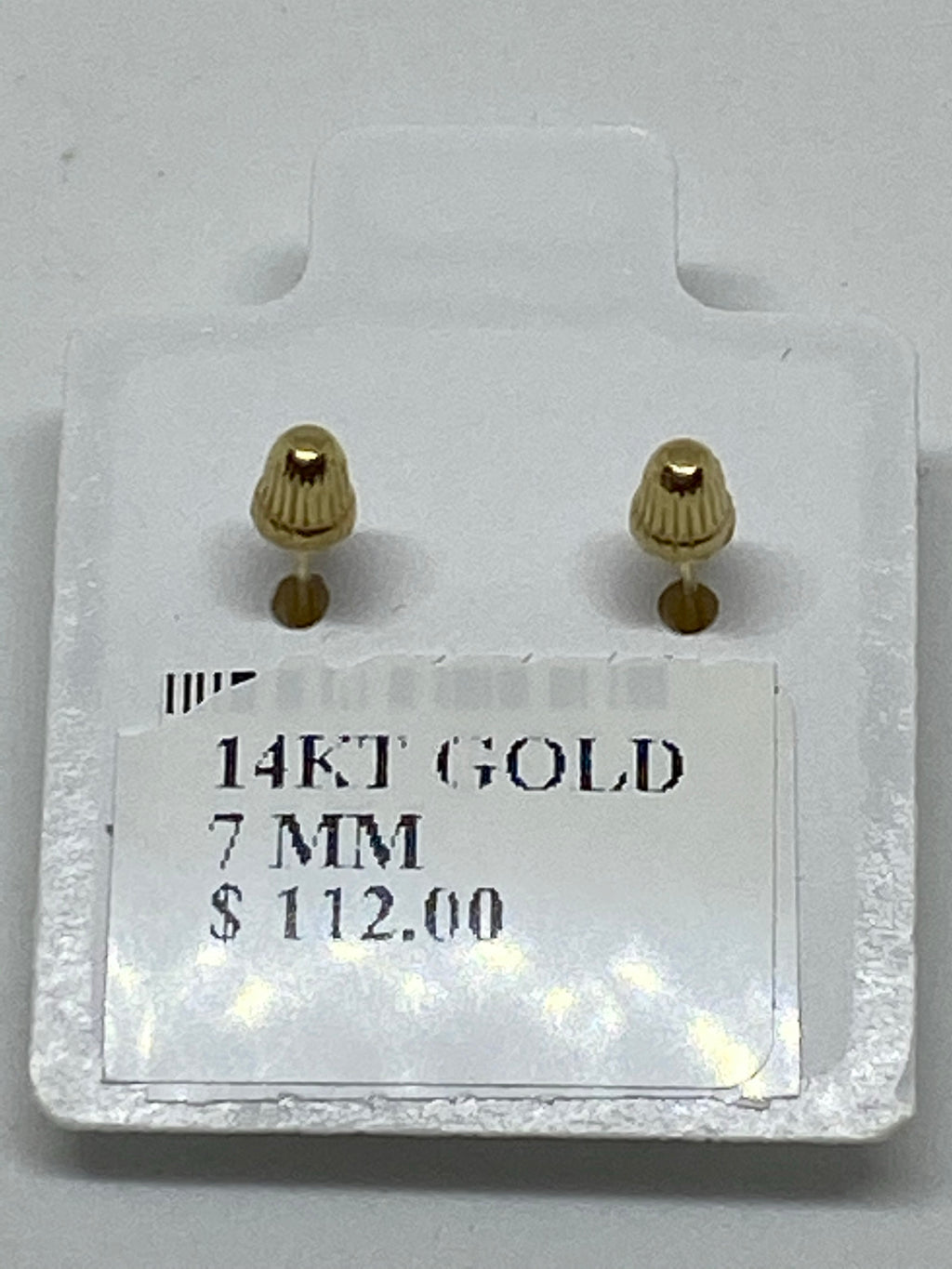 Stud earring diamonds Simulated CZ 14 K gold great deal - diamonds clubs llc