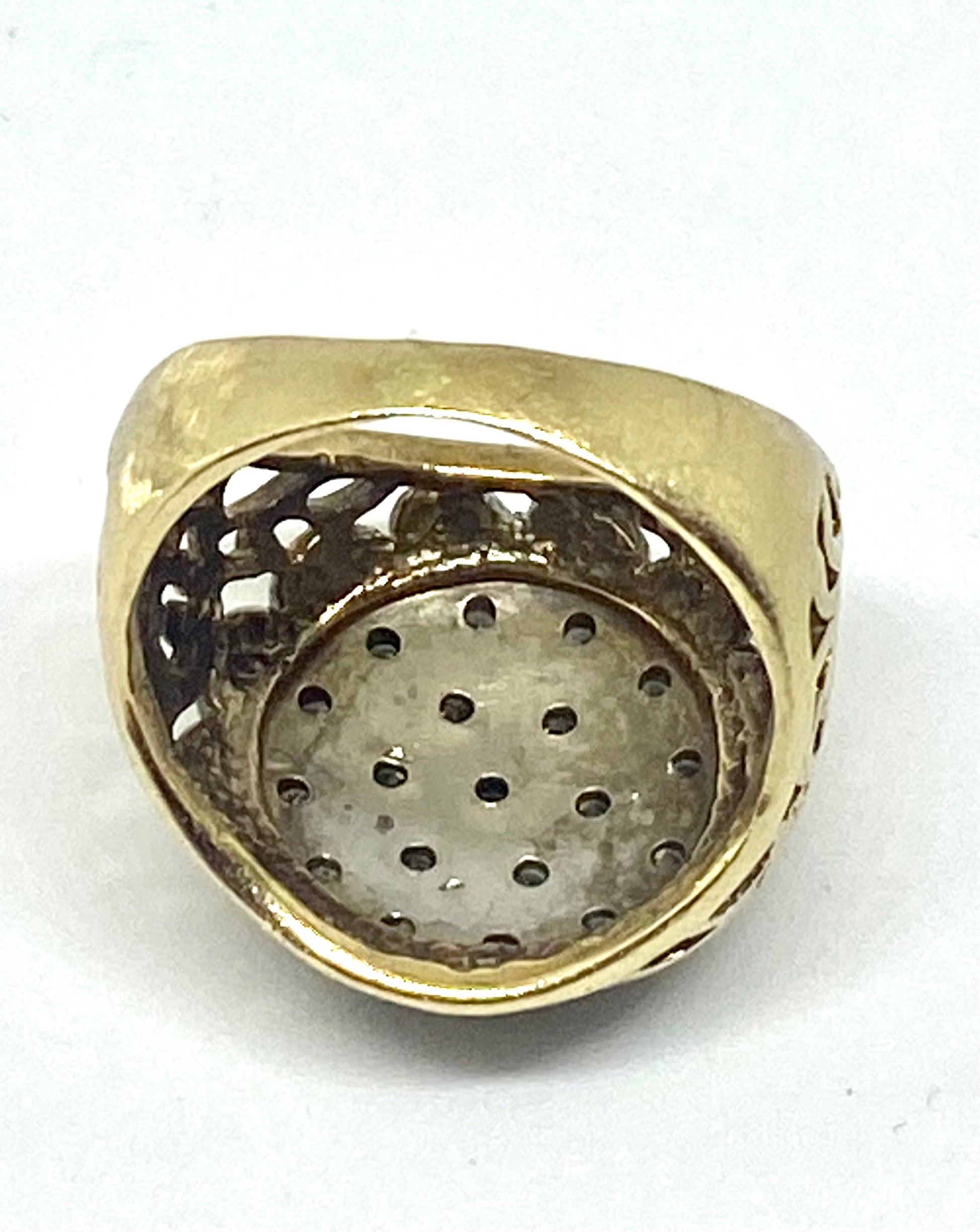 Genuine Diamonds ring solid gold 10k - diamonds clubs llc