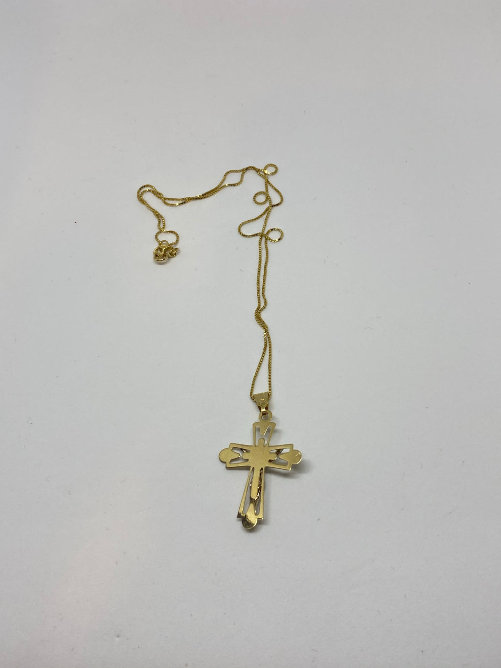 necklace Cross gold 10k with chain great deal - diamonds clubs llc