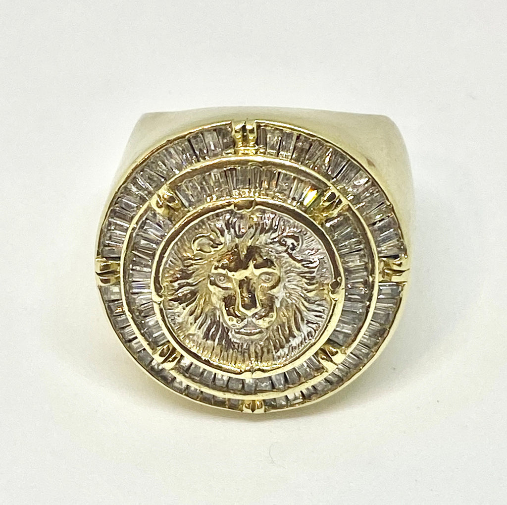 Real diamonds men ring solid gold 10k - diamonds clubs llc