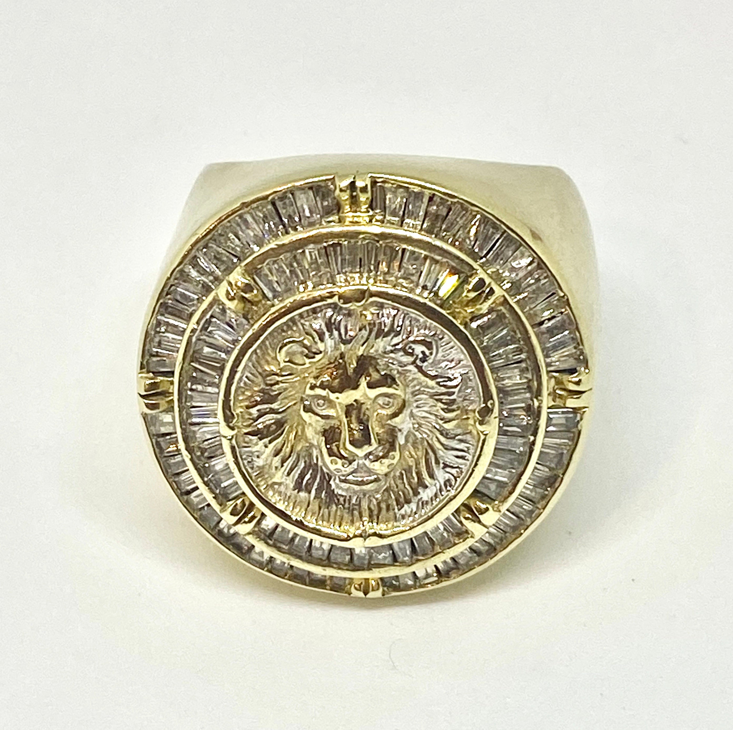 Real diamonds men ring solid gold 10k - diamonds clubs llc