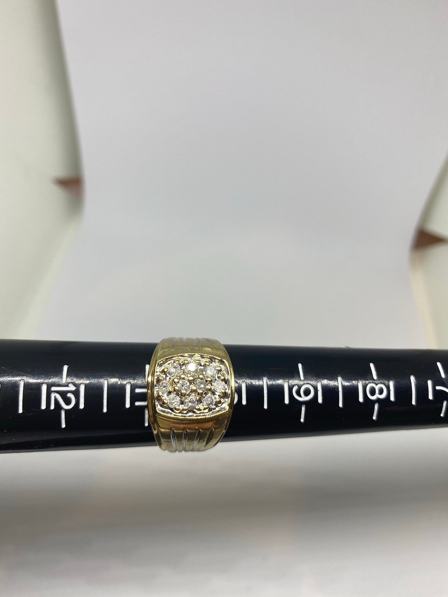 Real diamonds 1.5 carat men ring solid gold 10k - diamonds clubs llc