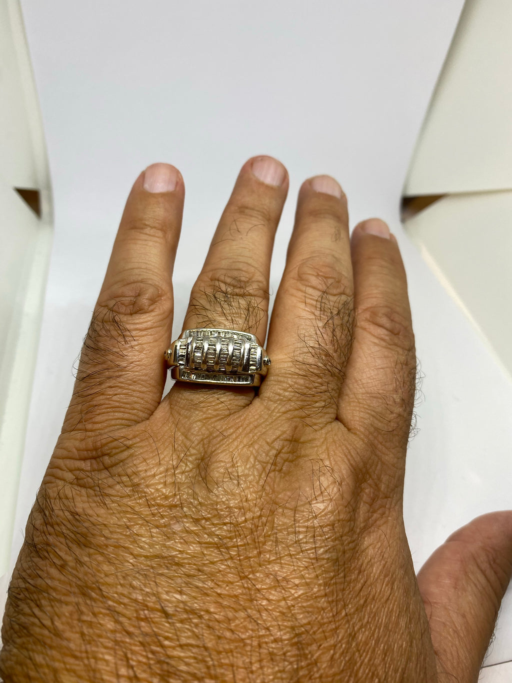 Real diamonds ring vintage 14k solid gold 4 carat - diamonds clubs llc