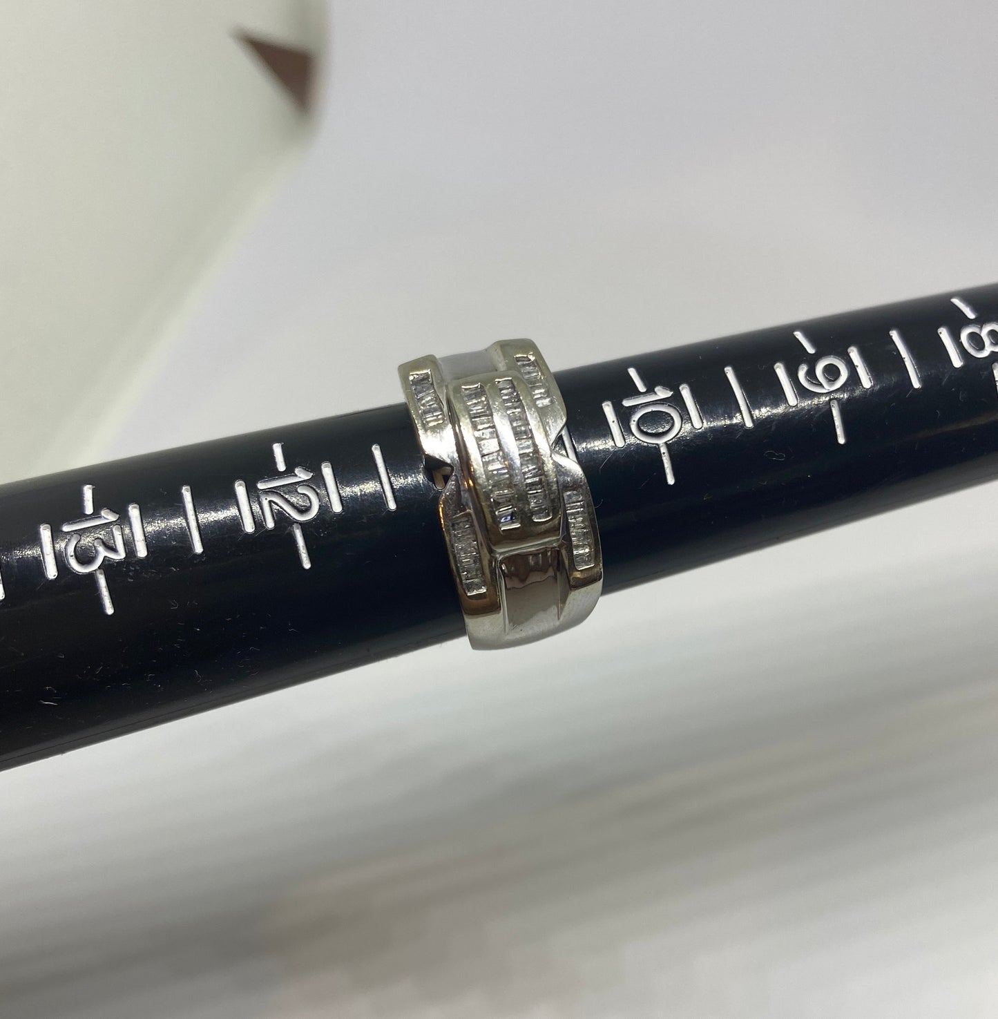 Real diamond ring 10k white gold - diamonds clubs llc