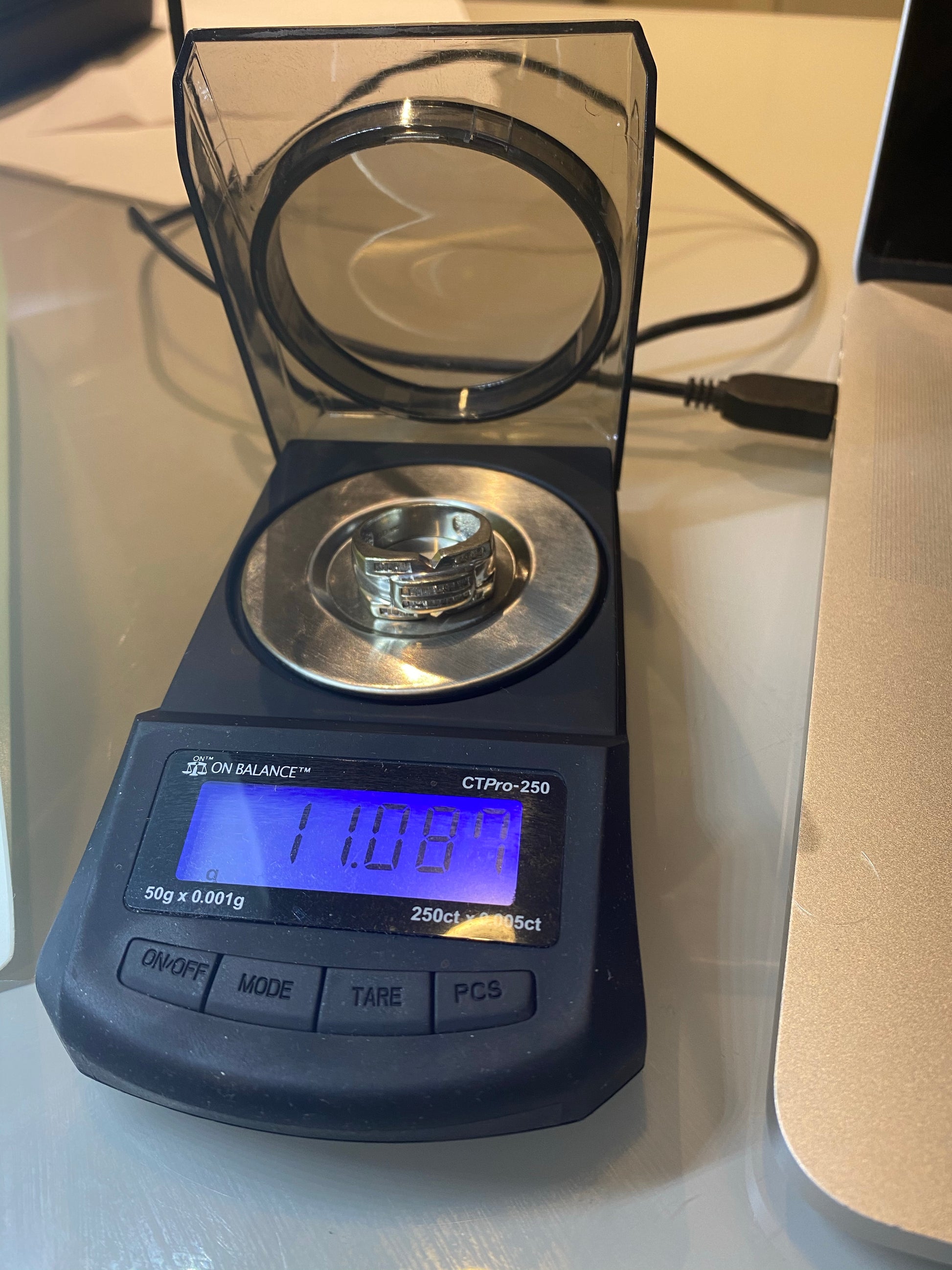 Real diamond ring 10k white gold - diamonds clubs llc