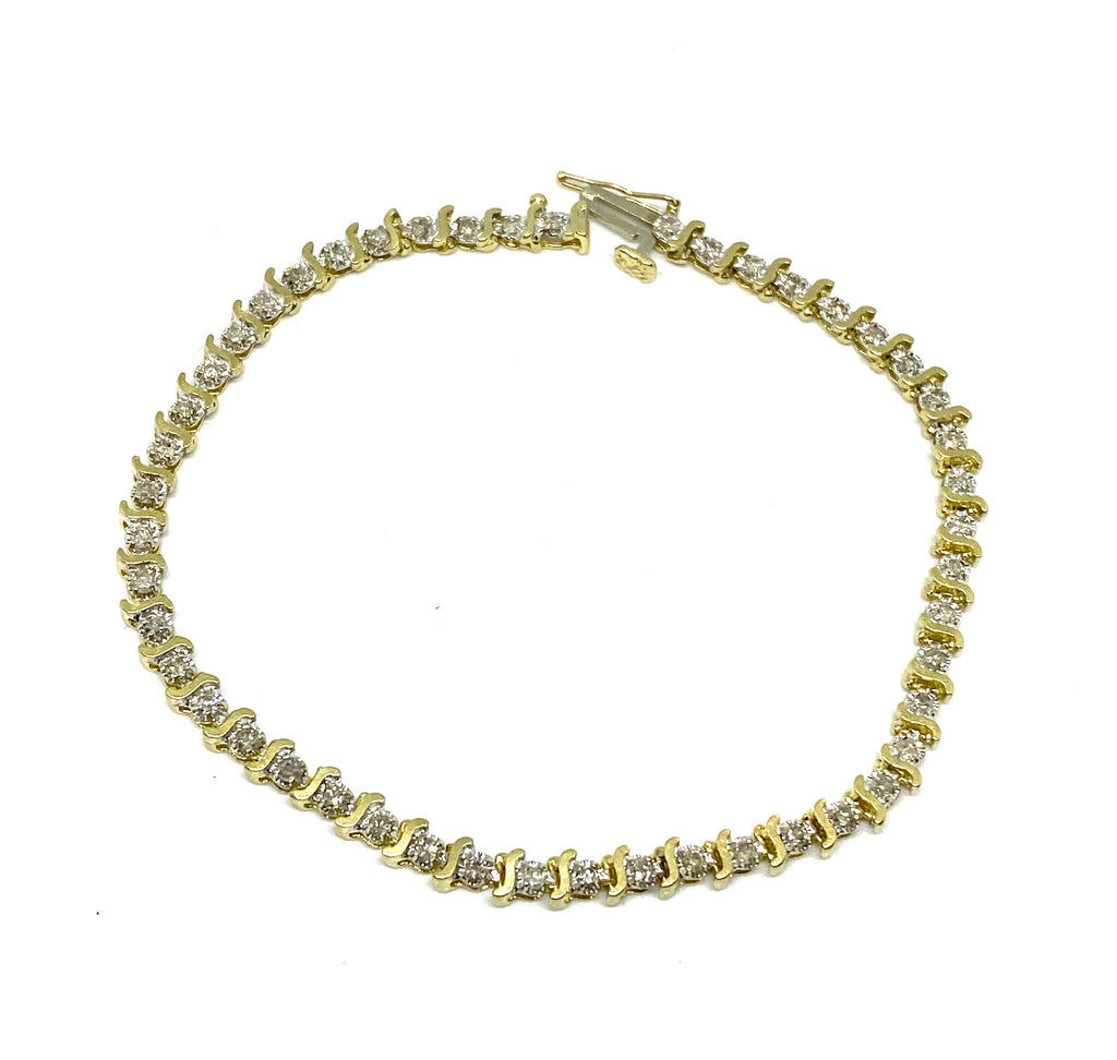 Diamond tennis bracelet 2 carat diamond - diamonds clubs llc