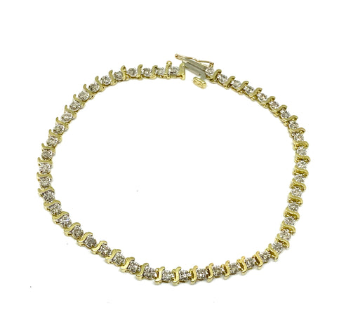 Diamond tennis bracelet 2 carat diamond - diamonds clubs llc