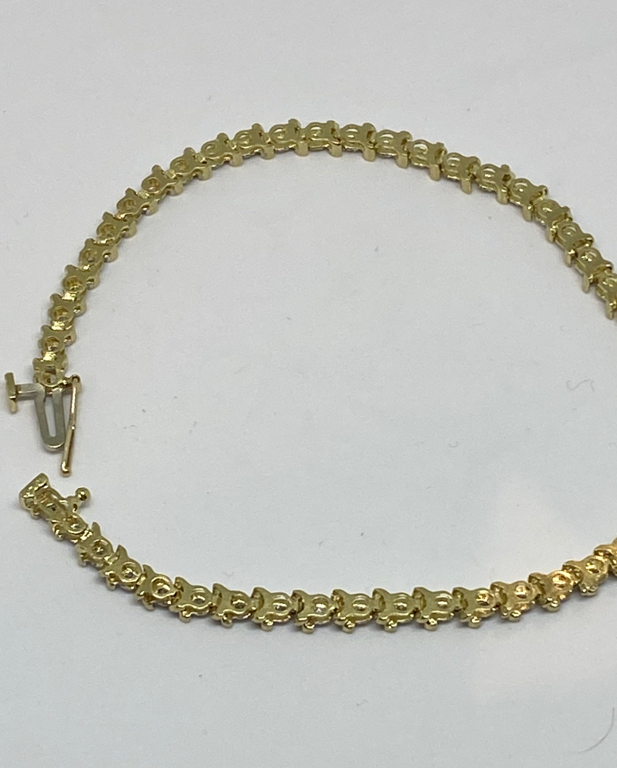 Diamond tennis bracelet 2 carat diamond - diamonds clubs llc
