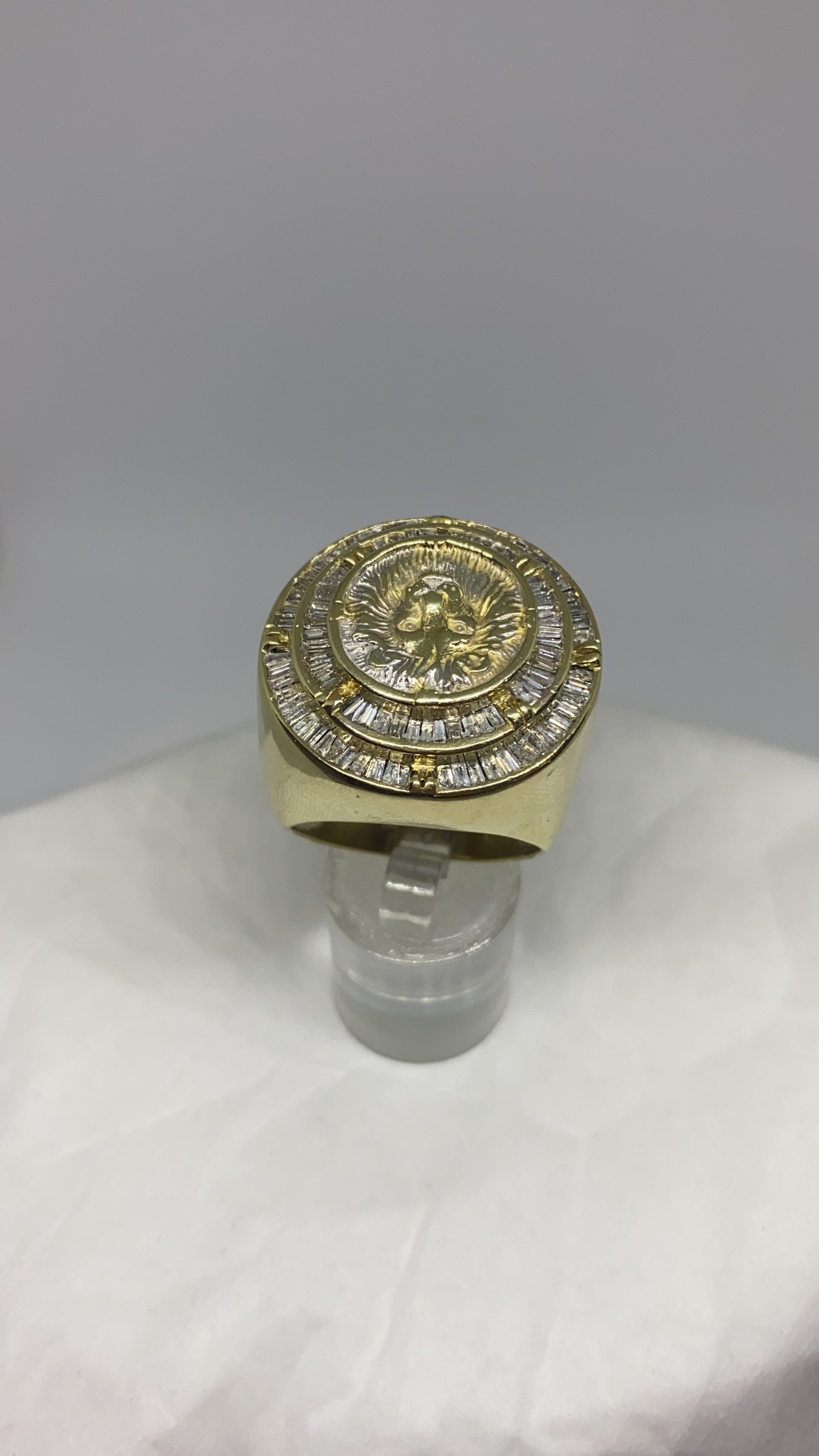 Real diamonds men ring solid gold 10k - diamonds clubs llc