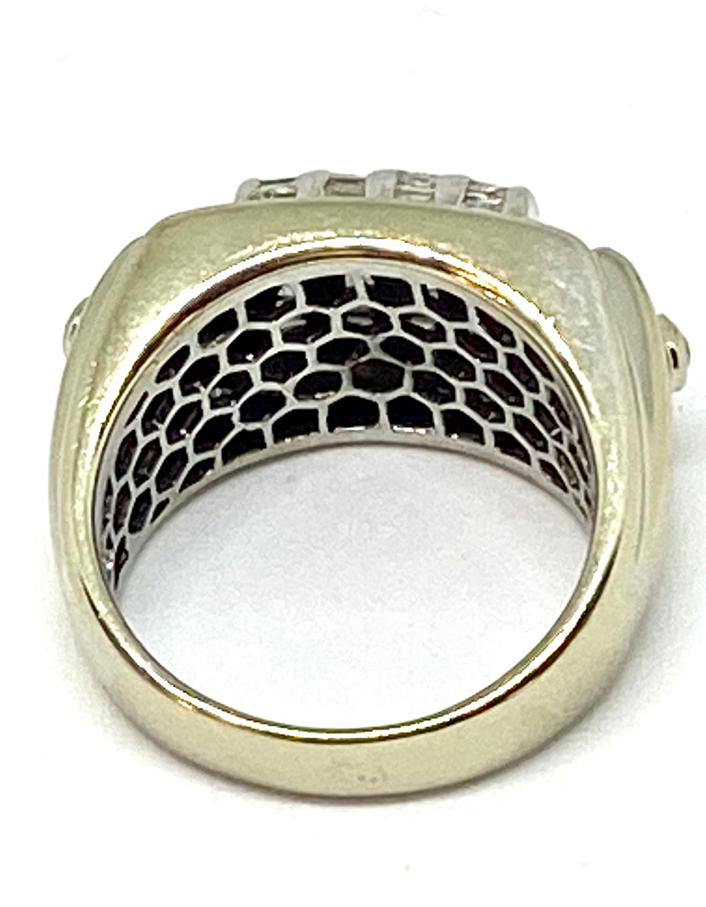 Real diamonds ring vintage 14k solid gold 4 carat - diamonds clubs llc