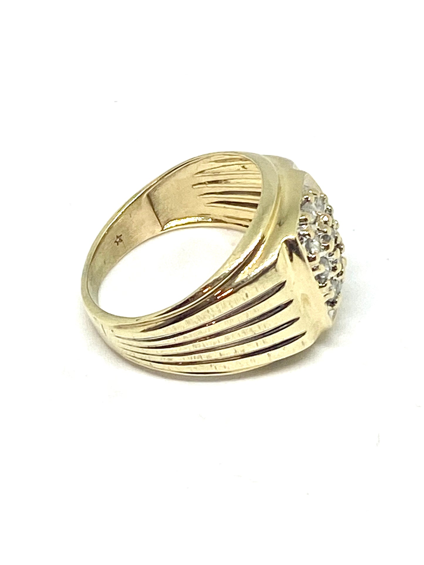 Real diamonds 1.5 carat men ring solid gold 10k - diamonds clubs llc