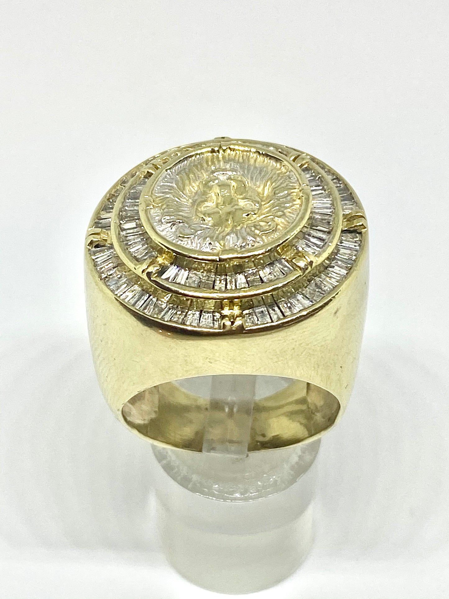 Real diamonds men ring solid gold 10k - diamonds clubs llc