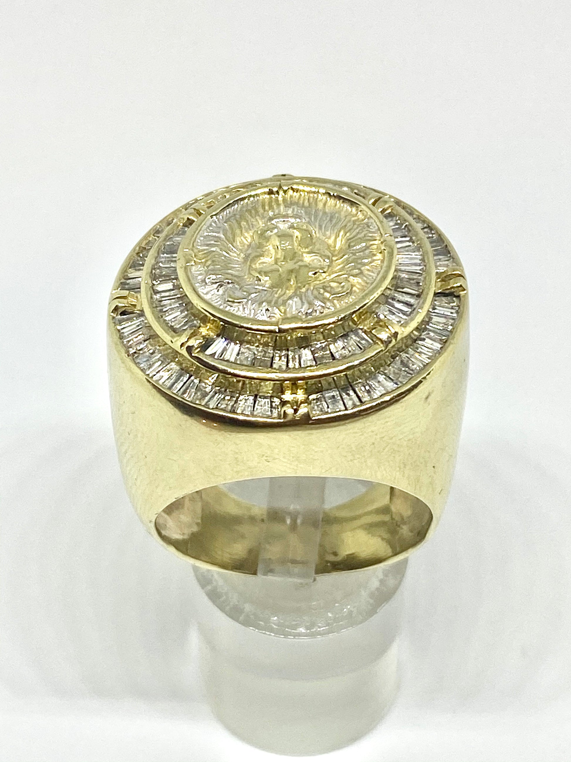 Real diamonds men ring solid gold 10k - diamonds clubs llc