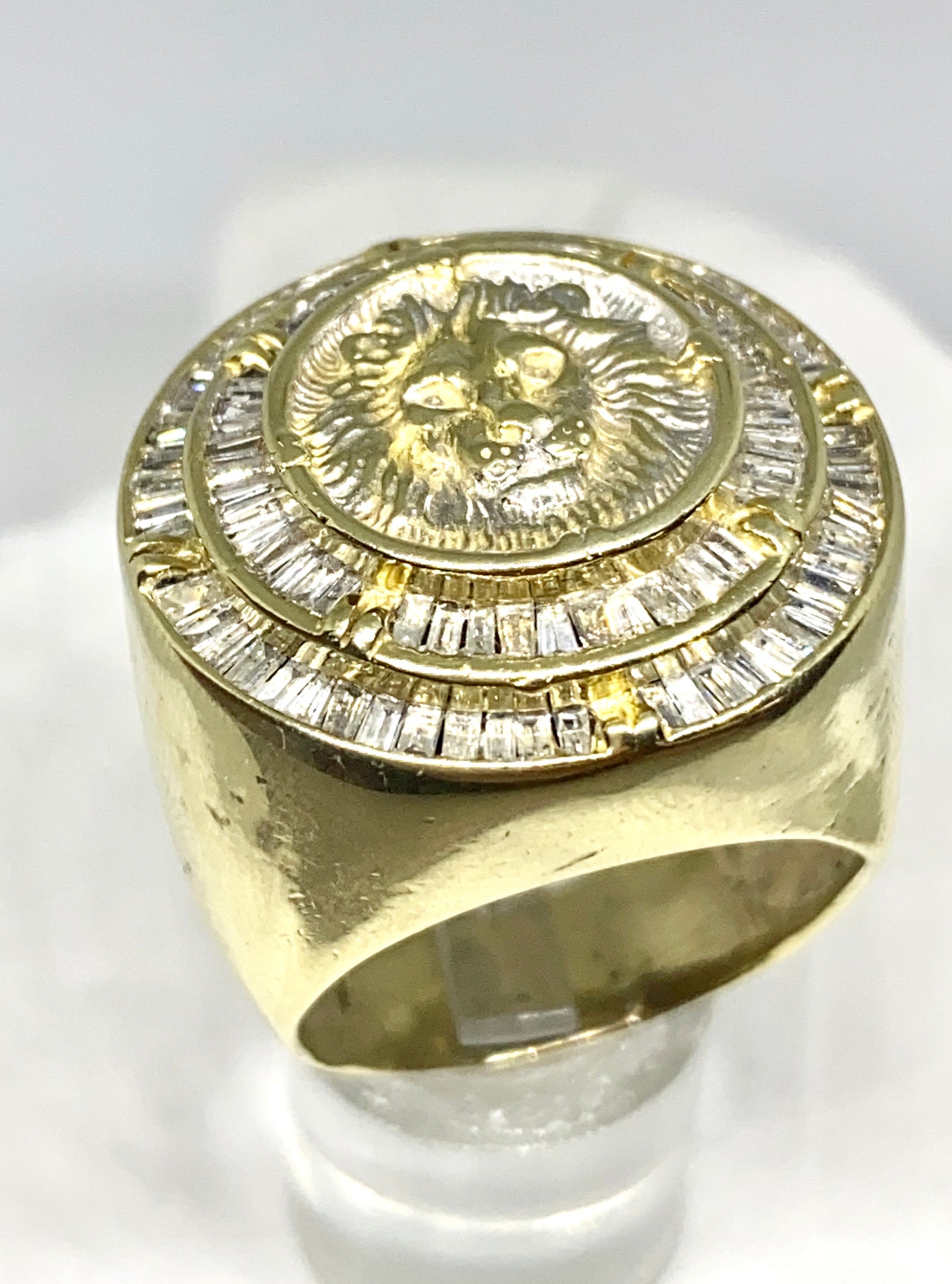 Real diamonds men ring solid gold 10k - diamonds clubs llc
