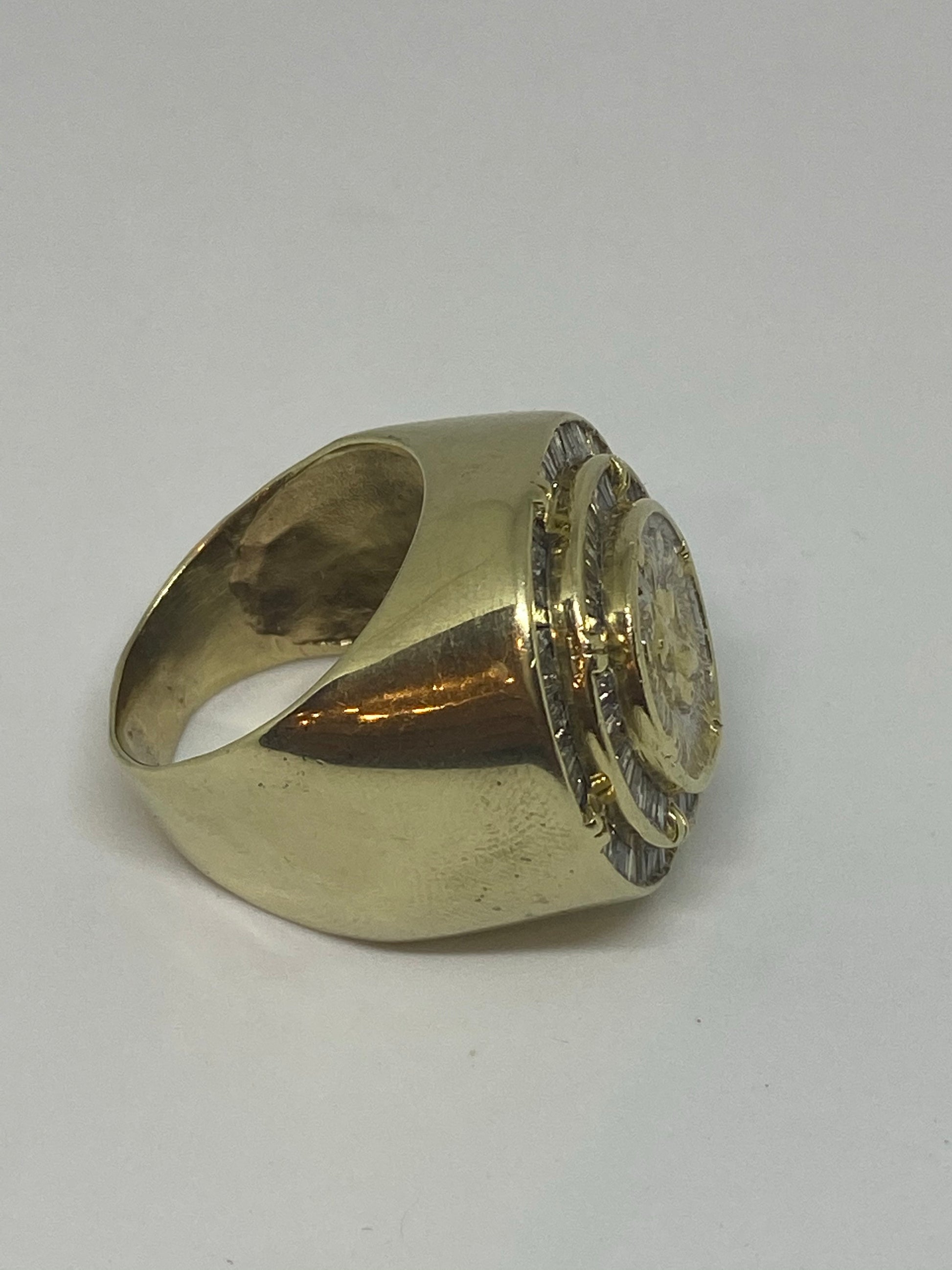 Real diamonds men ring solid gold 10k - diamonds clubs llc