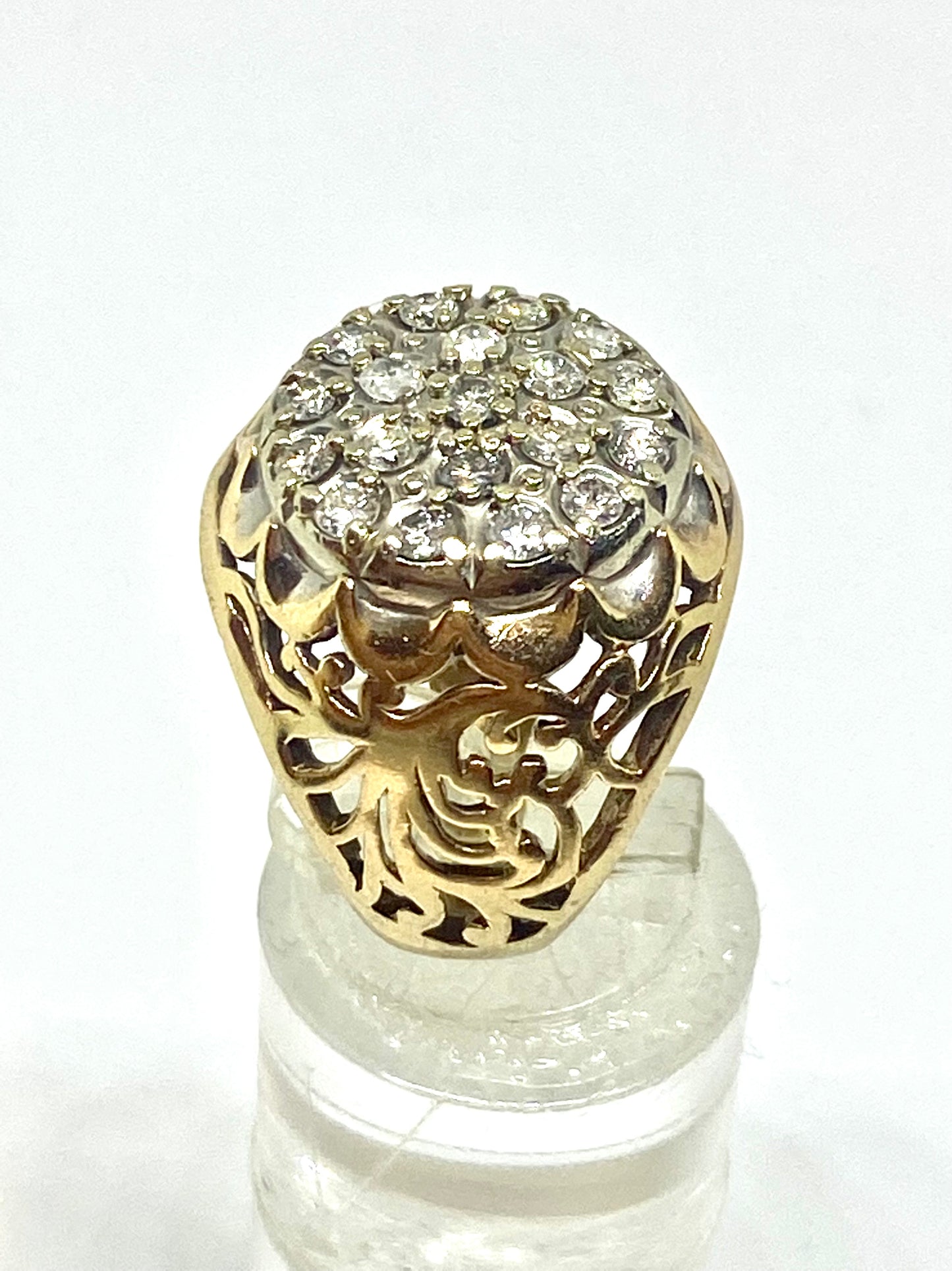 Genuine Diamonds ring solid gold 10k - diamonds clubs llc