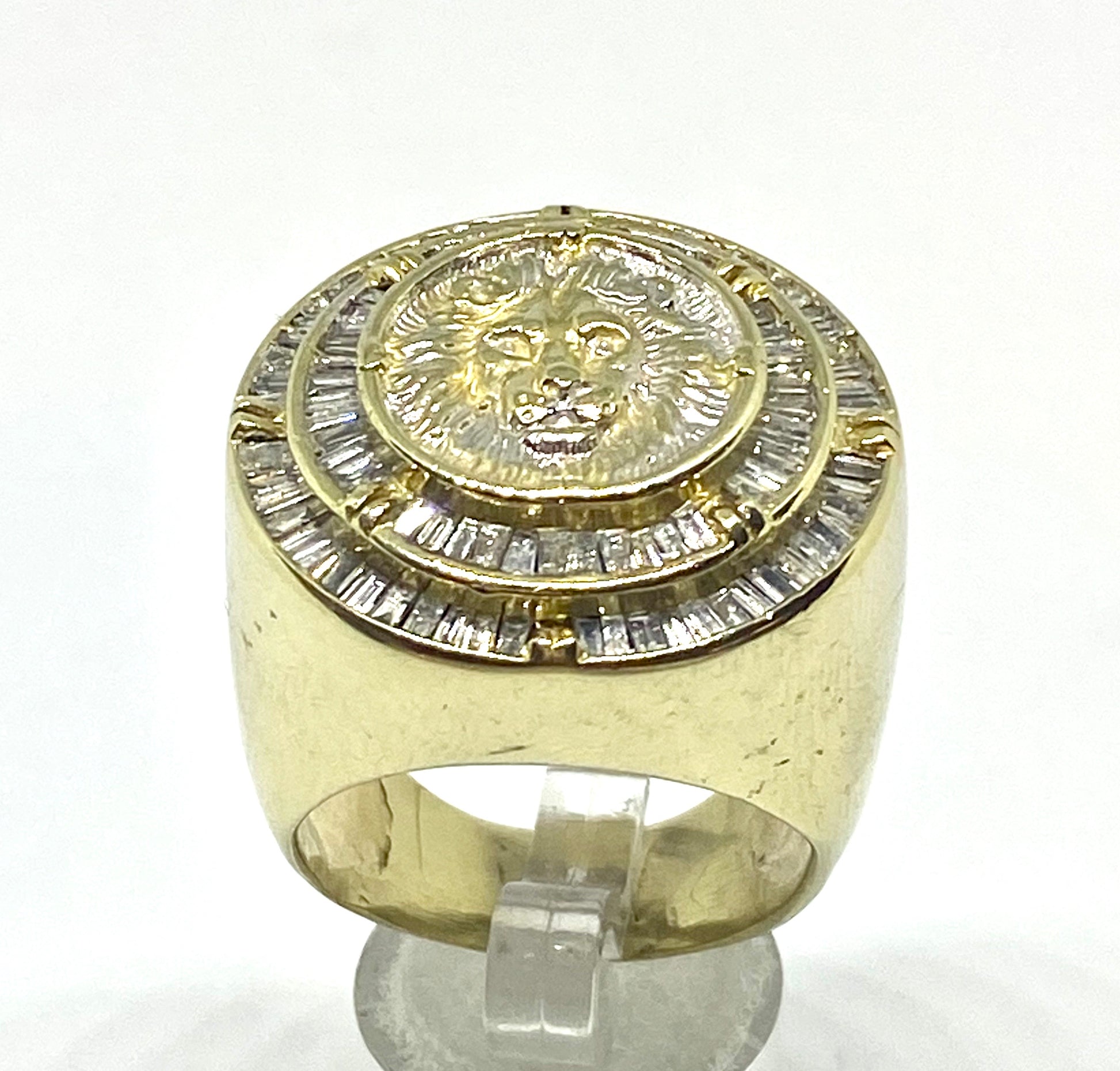Real diamonds men ring solid gold 10k - diamonds clubs llc