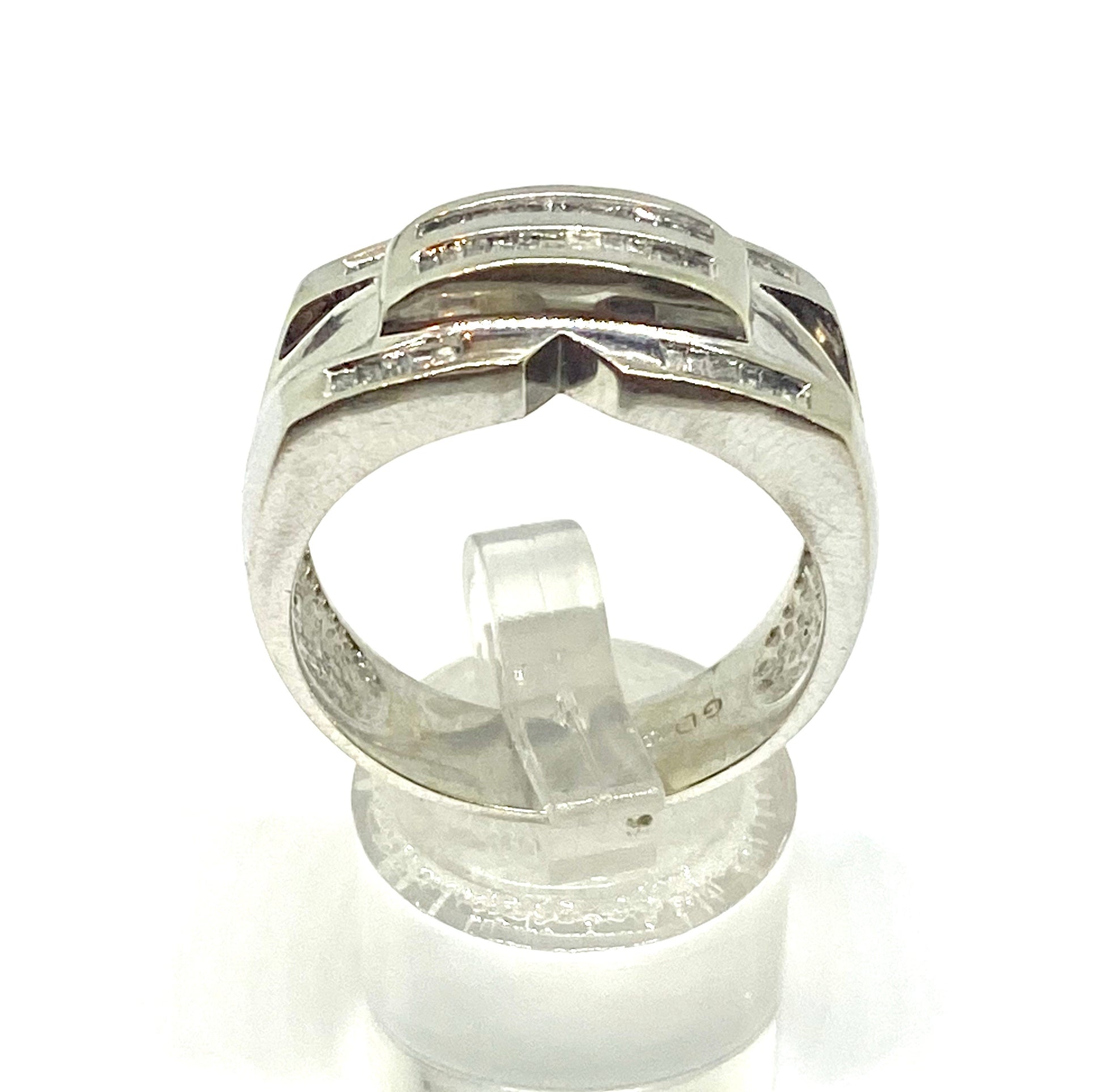 Real diamond ring 10k white gold - diamonds clubs llc